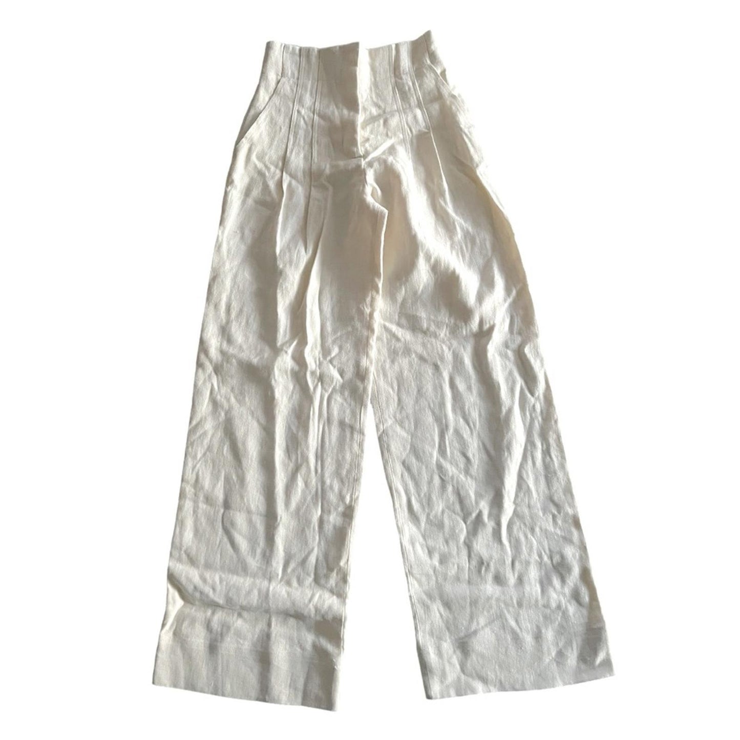 A.L.C. Bennett Pleated Wide Leg Pants in Ecru, Size 0 New w/Tag $495 (SOLD OUT)