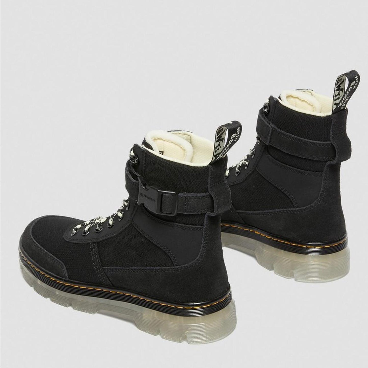 Dr Martens Combs Tech Lug Sole Boot (Unisex), Black Size UK9 US 11 New w/o Box