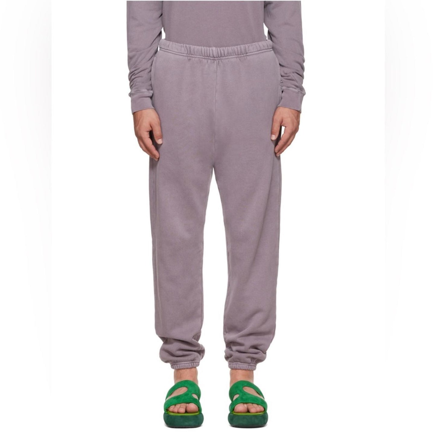 Les Tien Purple Cotton Lounge Pants, Size L EXCELLENT! $154