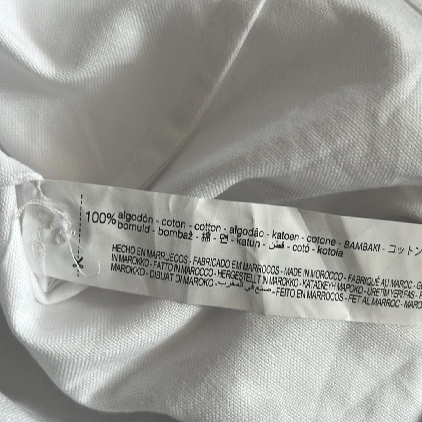 ZARA White Denim Button Up Sleeveless Shirt, Size L New w/Tag