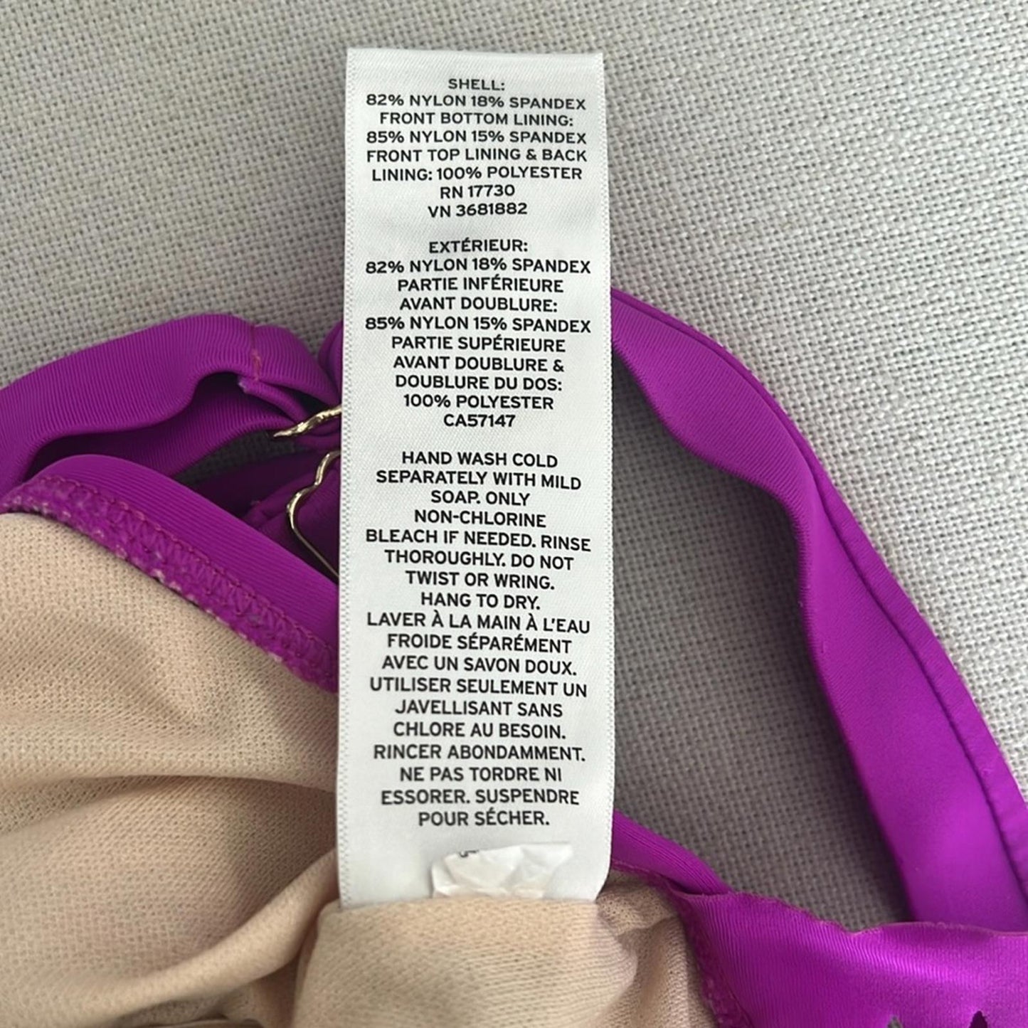 AVA & VIV One Piece Swimsuit, Pink Fuchsia Size 16W