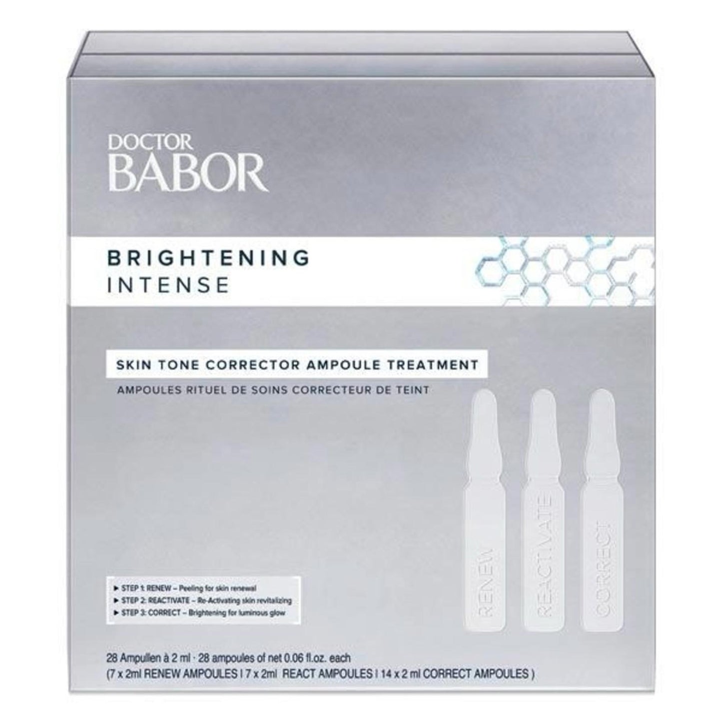 BABOR 28 Brightening Intense Skin Tone Corrector Ampoules Treatment NEW & SEALED