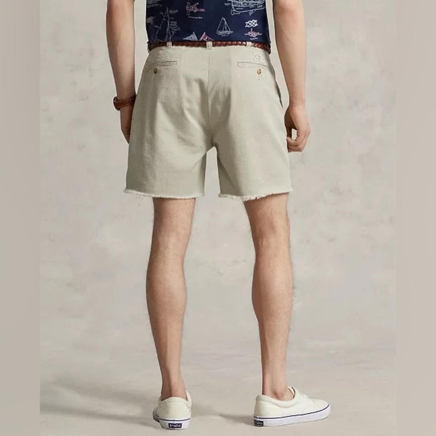 Polo Ralph Lauren 6” Burroughs Relaxed Fit Chino Shorts, Khaki Size 42 NEW $168