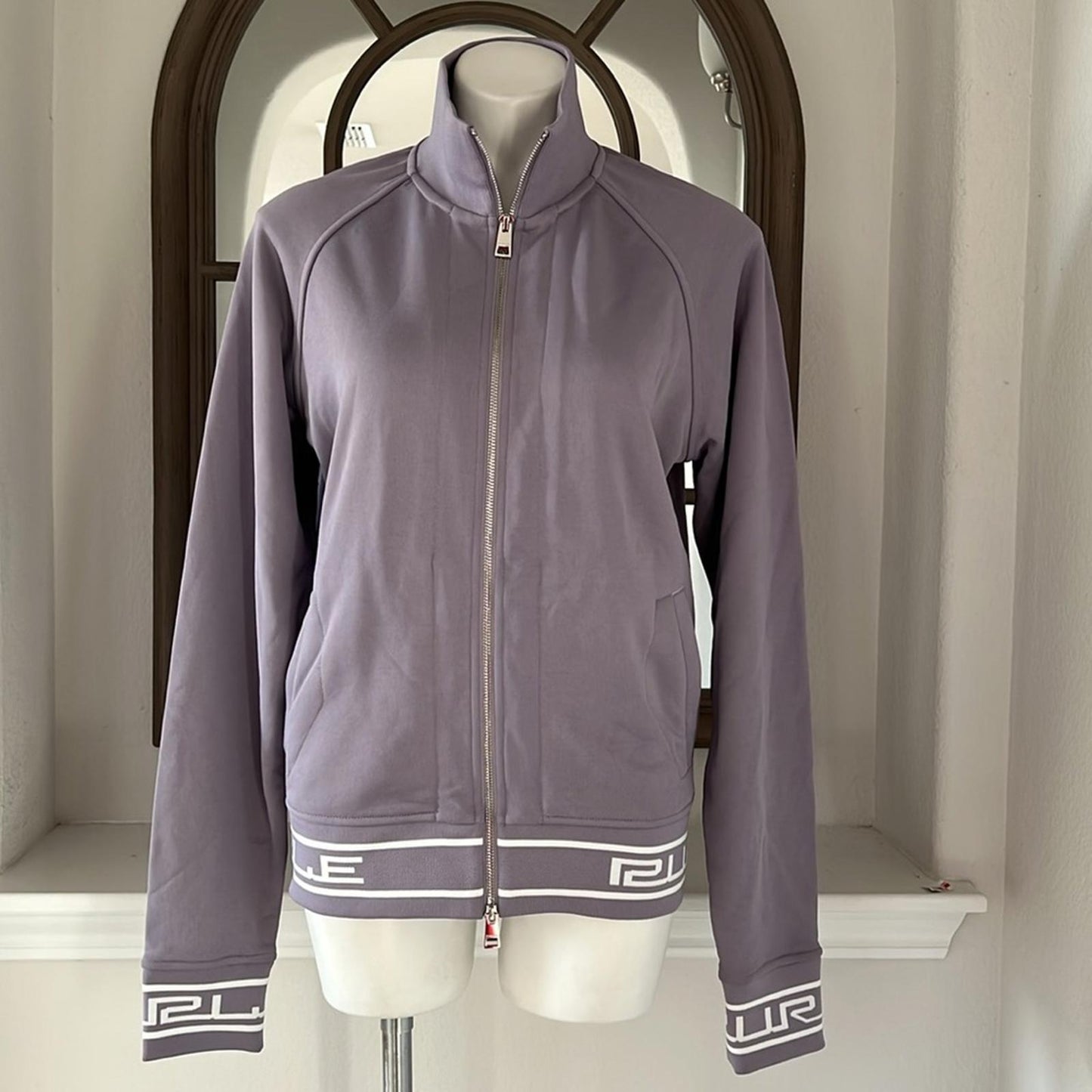 Purple Brand Men's Full-Zip Tricot Track Jacket in Purple Size XL NEW $340