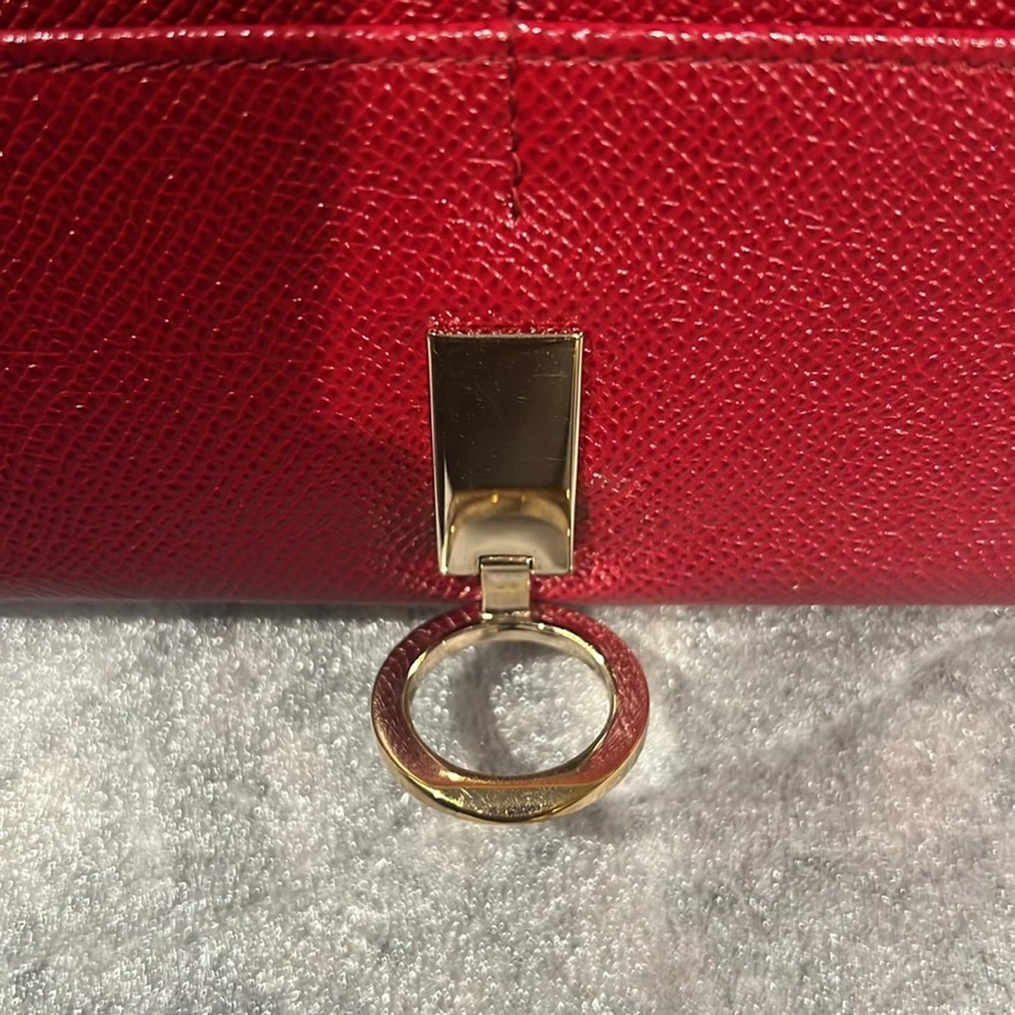 BVLGARI (Made in Italy) Long Leather Wallet in Red, Excellent Condition