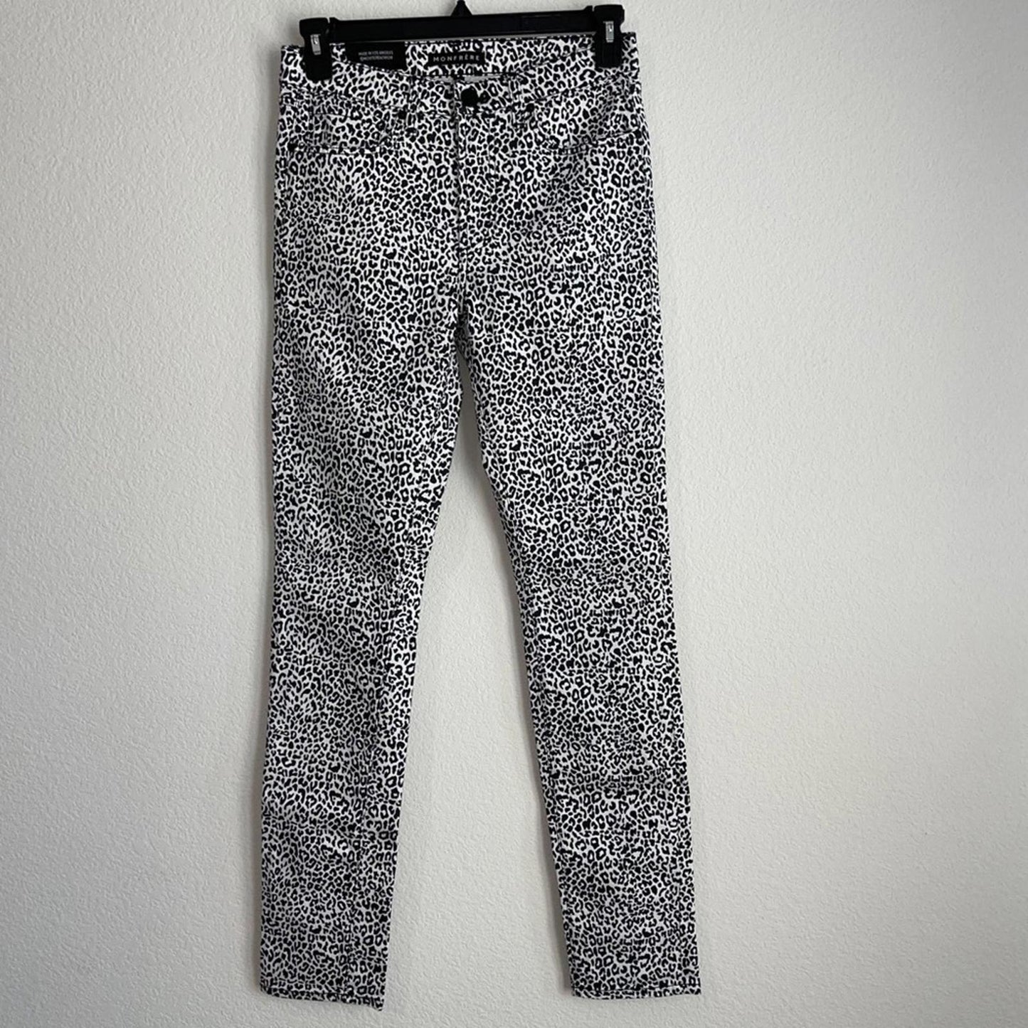 Monfrere Men's Greyson Leopard Skinny-Fit Jeans, Size 31 NEW w/Tag Retail $298