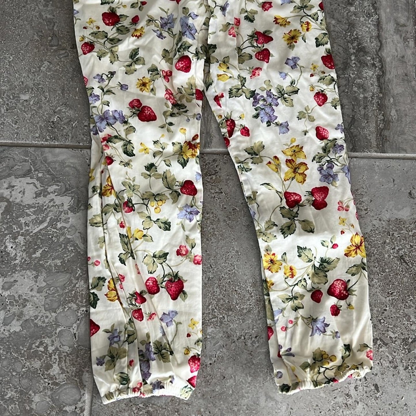 Ralph Lauren Floral & Fruit-Print Cotton Batiste Jumpsuit, Cottage New w/Tag