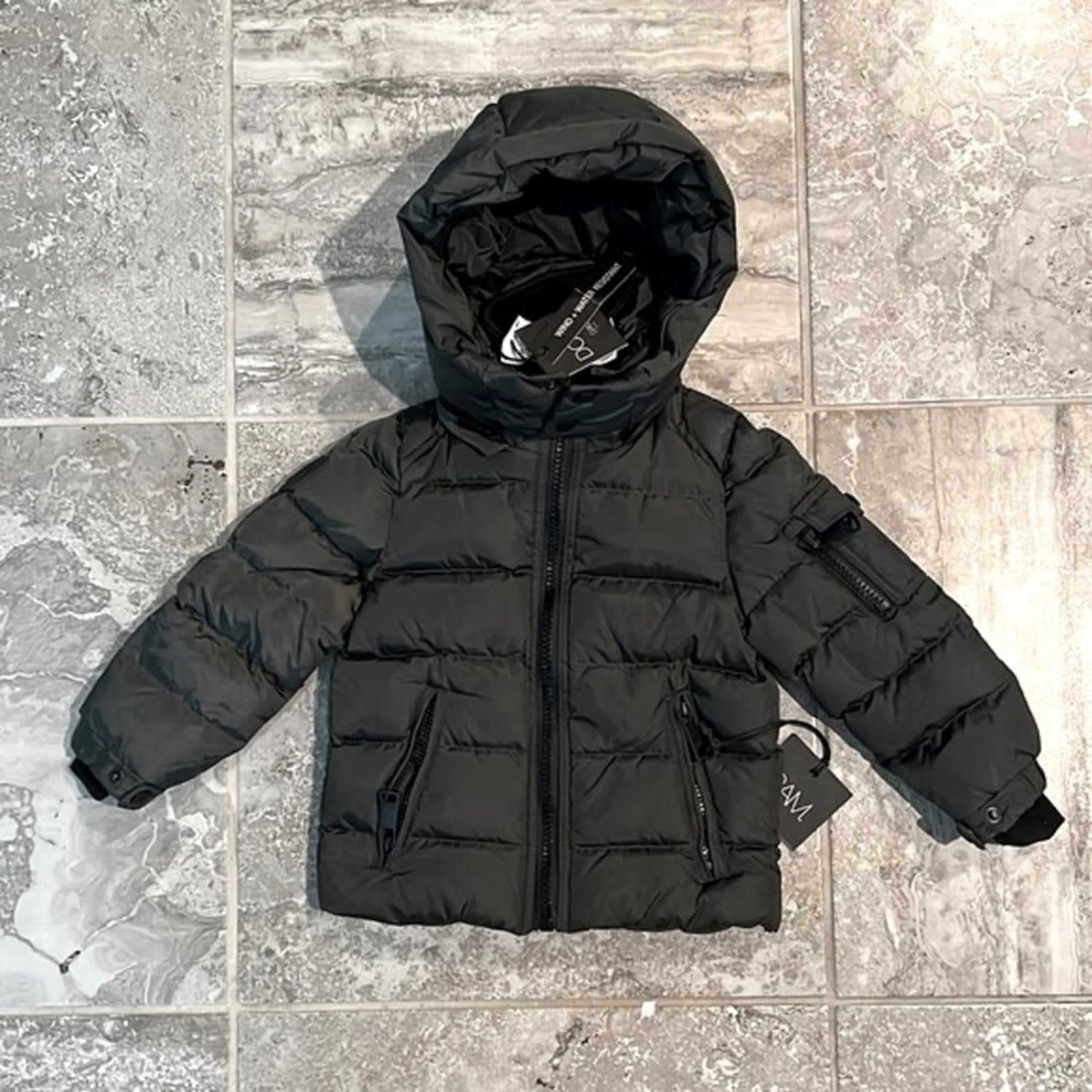 SAM. Unisex Matte Glacier Puffer Coat Little Kid Size 2, New w/Tag Retail $295