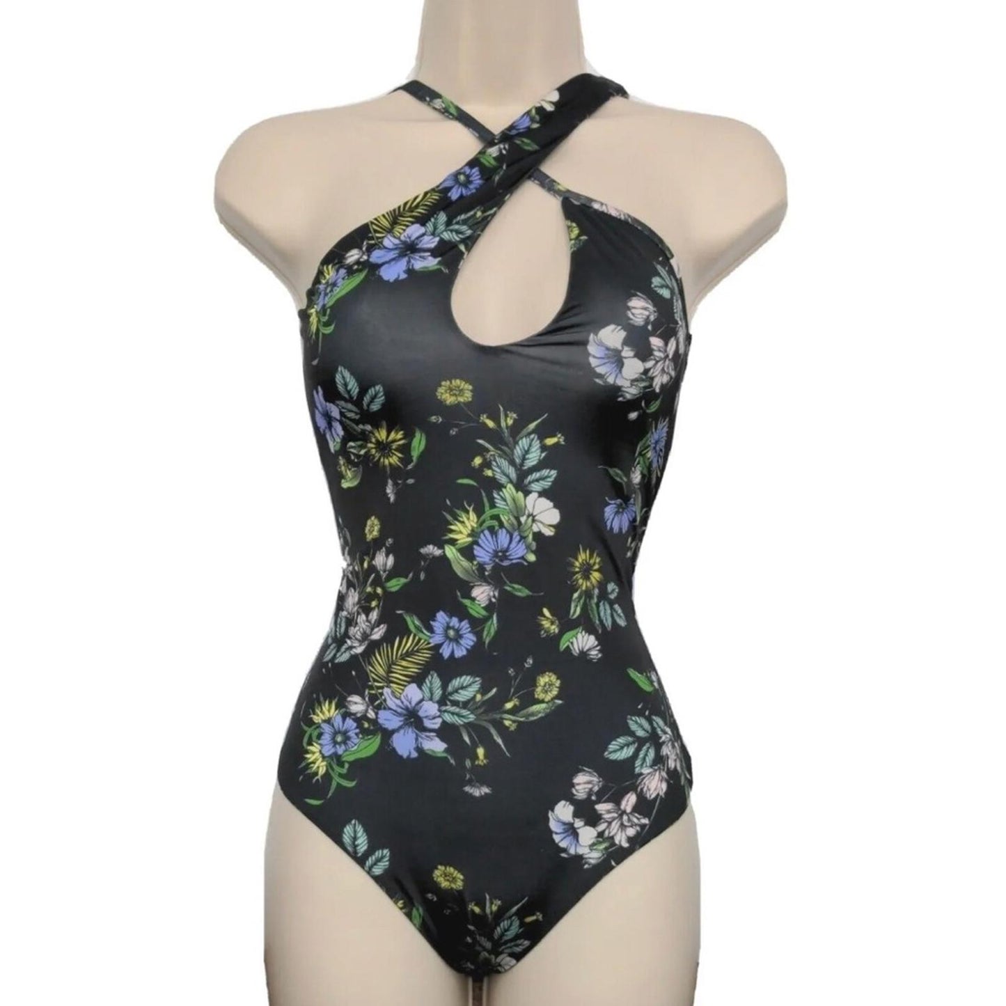 AFRM Bodysuit Celyn Sleeveless, Spring Noir Bouquet Size M New w/o Tag