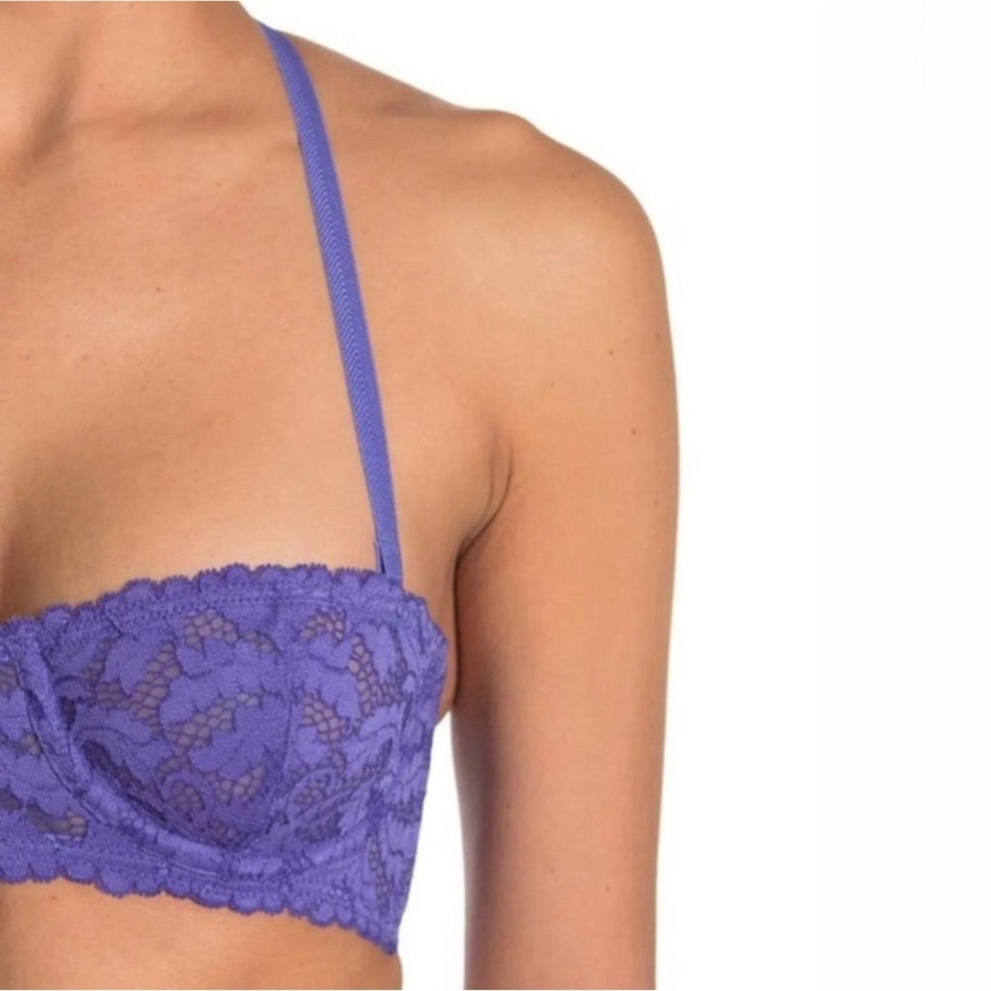 Free People Love Letters Convertible Bra Periwinkle Size 32DD, Purple New w/Tag