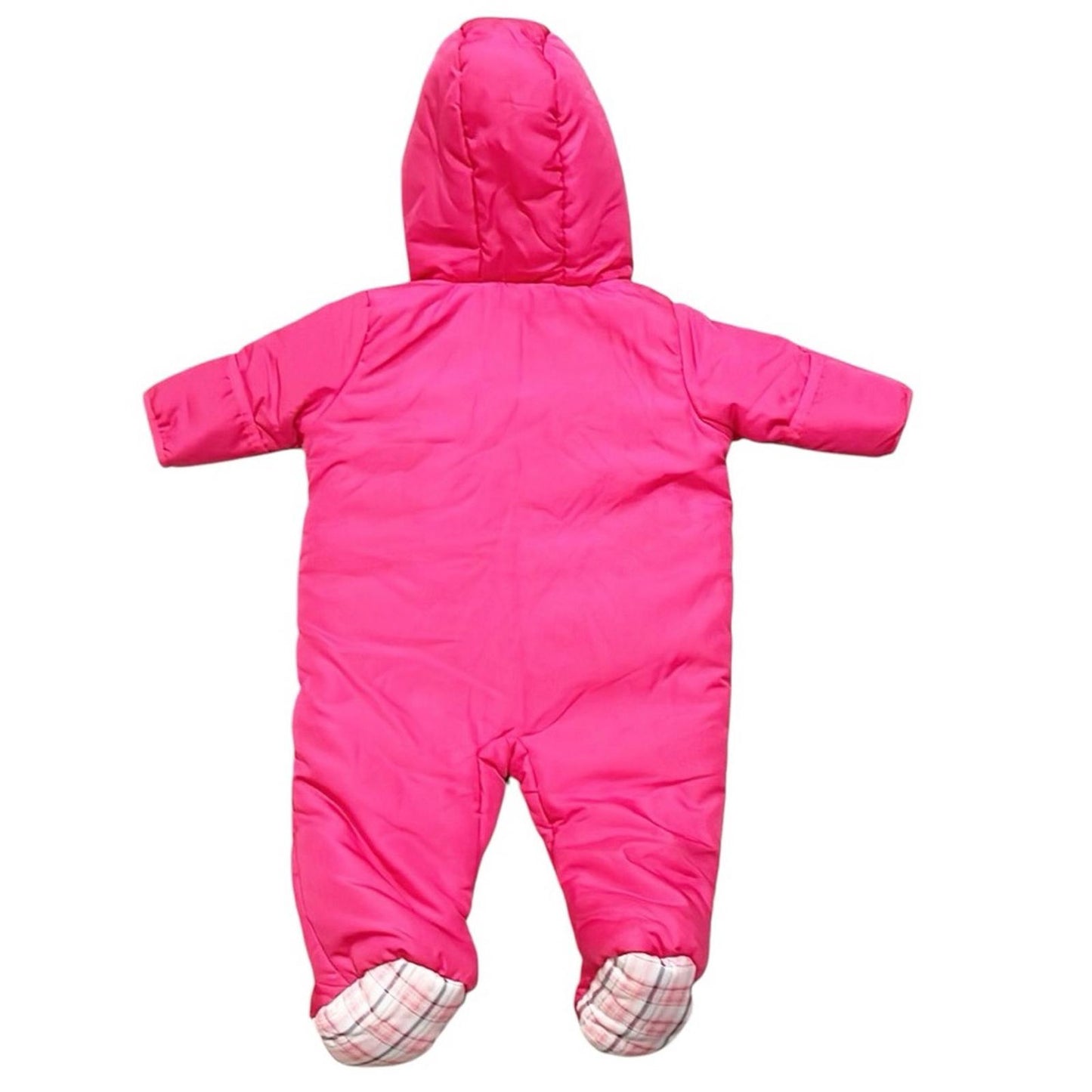 NEW U.S. Polo Assn Hooded Outerwear Pink Puffer Footies, Pink, Size 3/6M w/o Tag