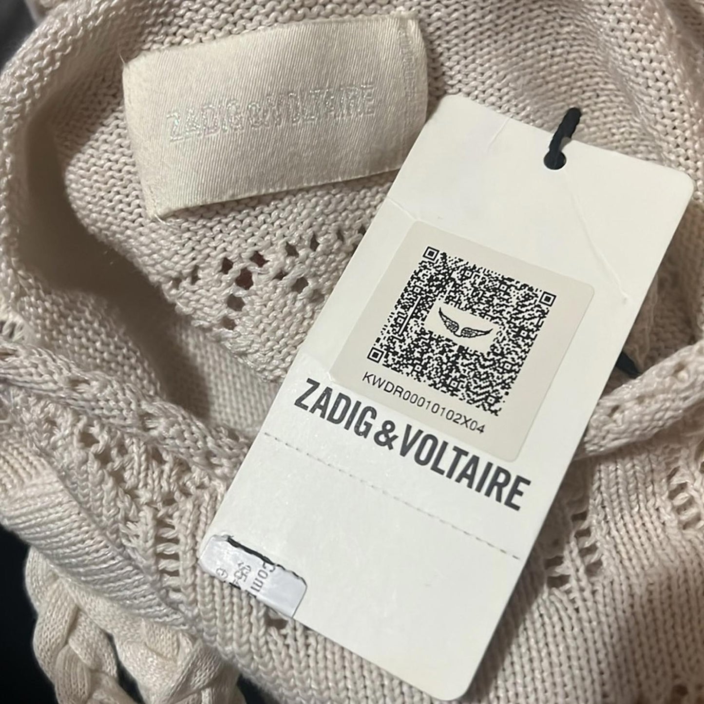 Zadig & Voltaire Cecily ZV Monogrammed Knit Dress, Size S New w/Tag $548