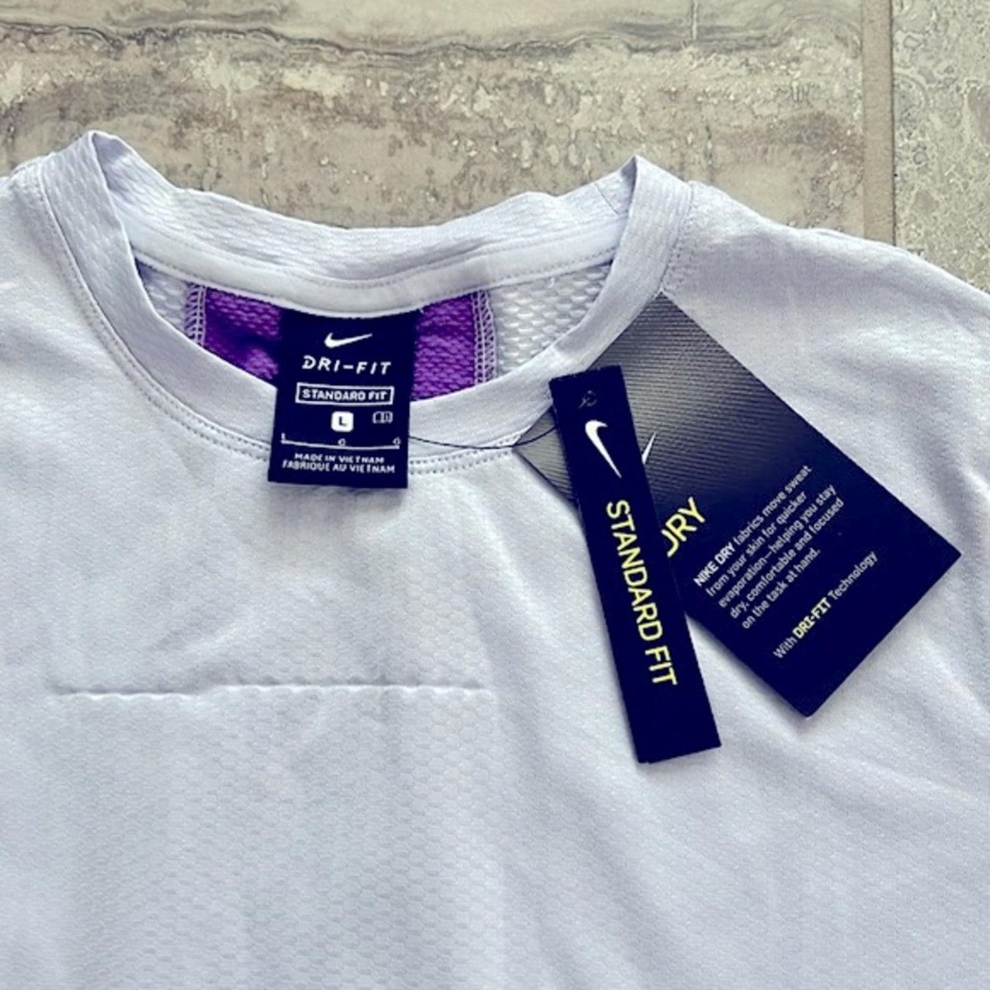 NIKE Purple Instacool Training Top, Size L New w/Tag