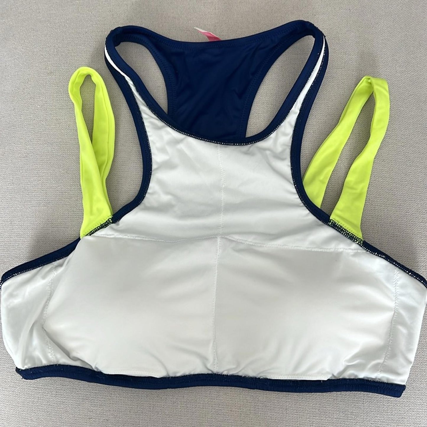 Victoria Secret Racerback Bra Bikini Top w/Removable Pads, Size L