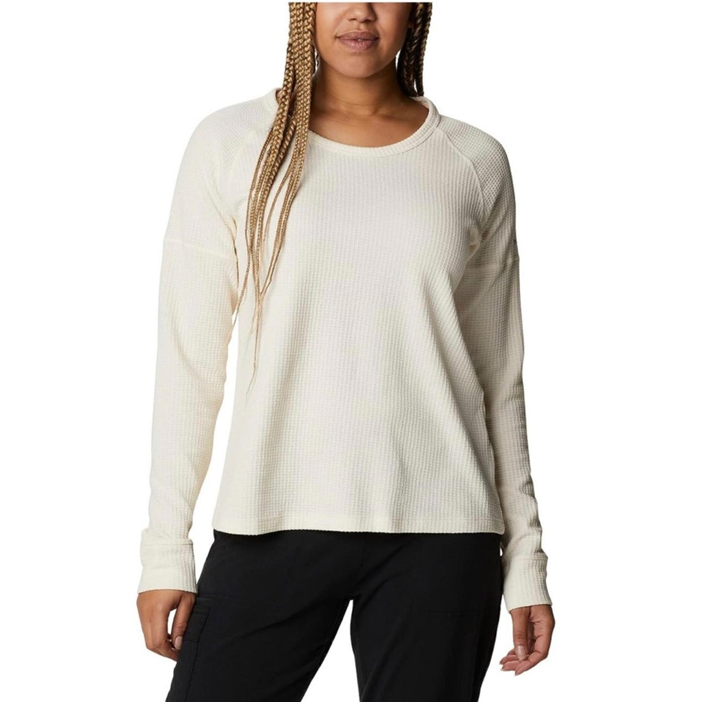Columbia Pine Peak Long-Sleeve Thermal Top, Cream White Size 1X New with Tag