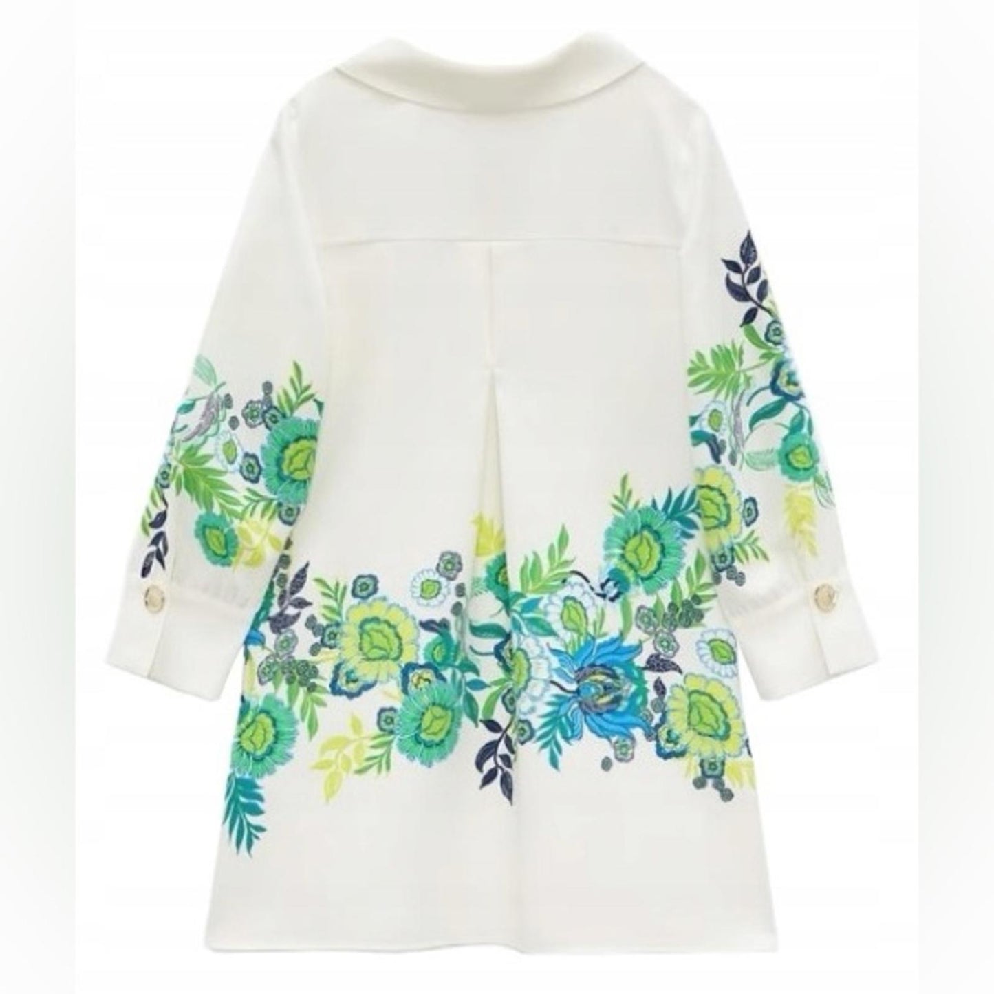 ZARA Jual Flower Print Collar Dress, Size XL New w/Tag