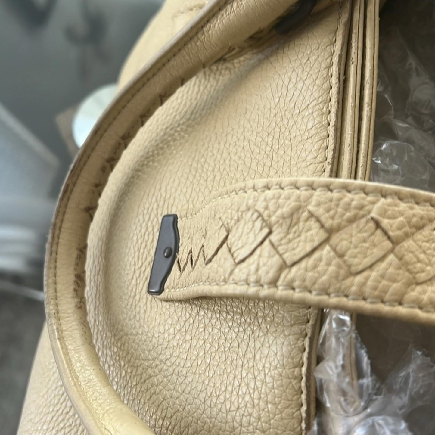 Bottega Veneta Roma Triple-Compartment Pebbled Leather Tote Bag, Retail $3,450