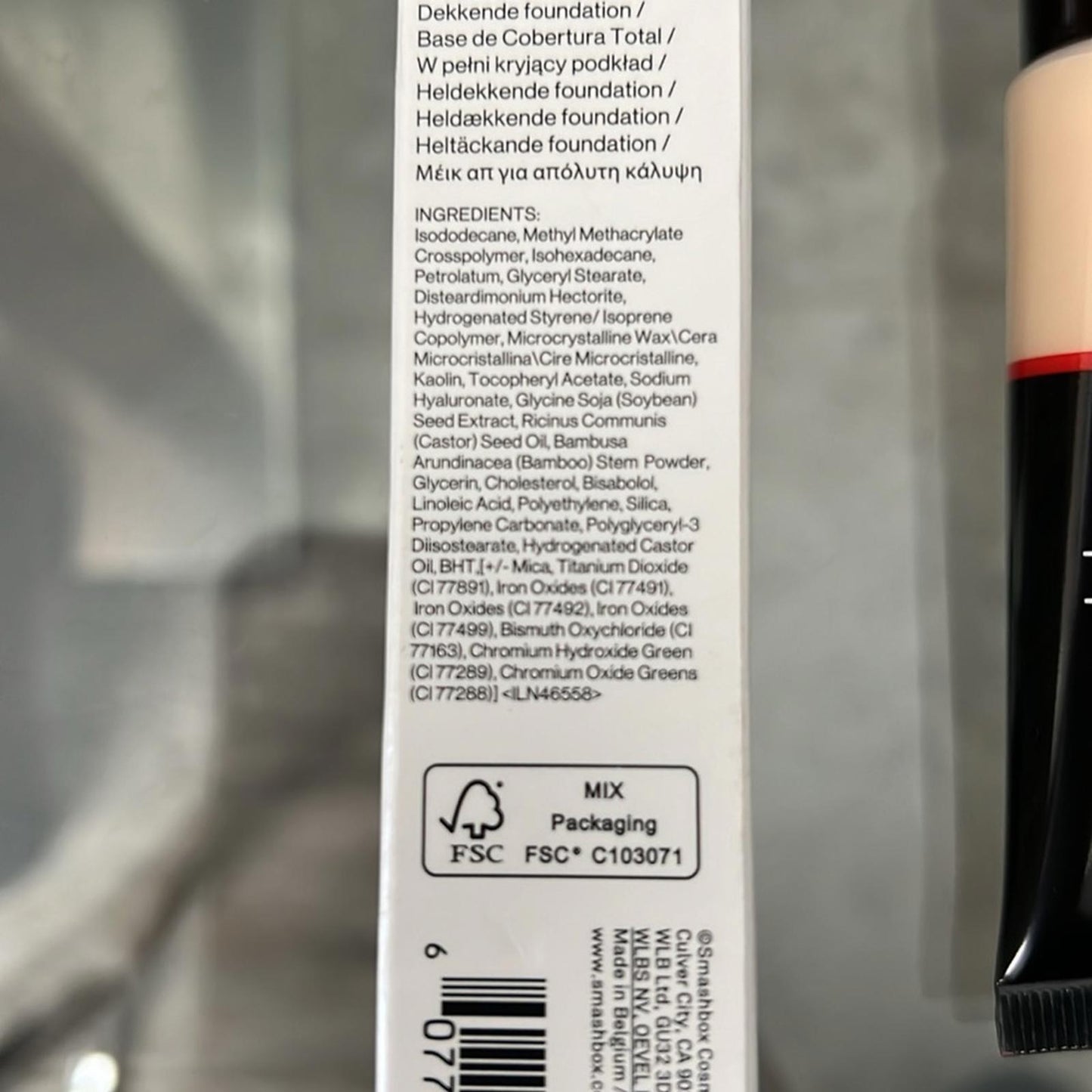 Smashbox Studio (0.1 Very Fair / Neutral) Skin Full Coverage 24Hr Foundation NEW