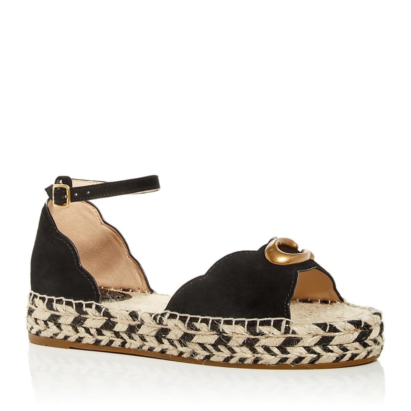Coach Women's Dillon Espadrille Sandals in Black, Size 11 New in Box