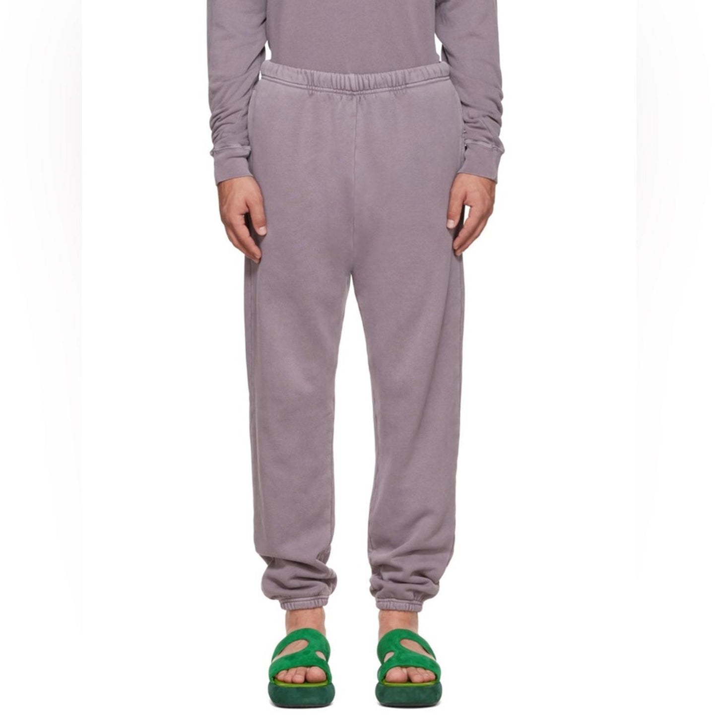 Les Tien Purple Cotton Lounge Pants, Size L EXCELLENT! $154