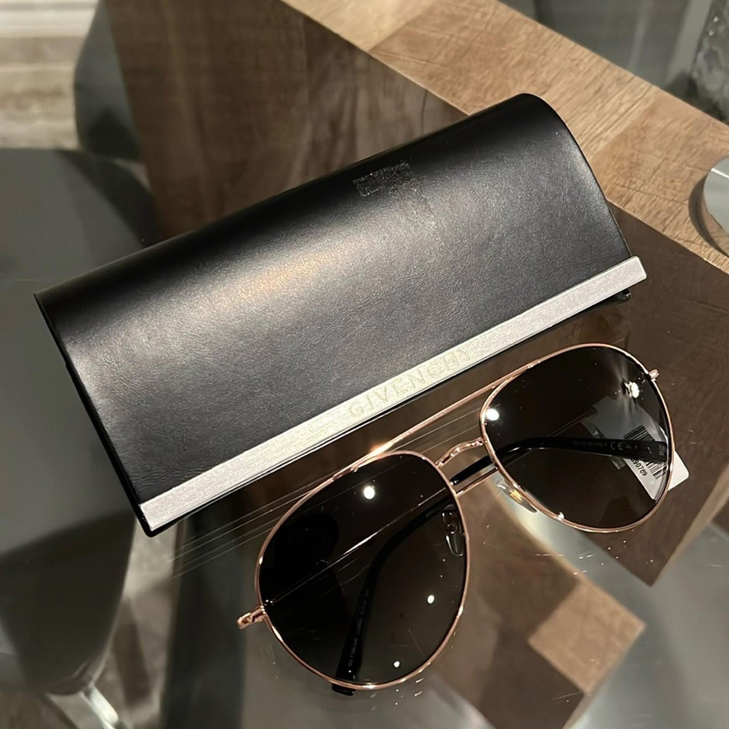 Givenchy Womens Rose Gold Sunglasses One Size, New w/Case