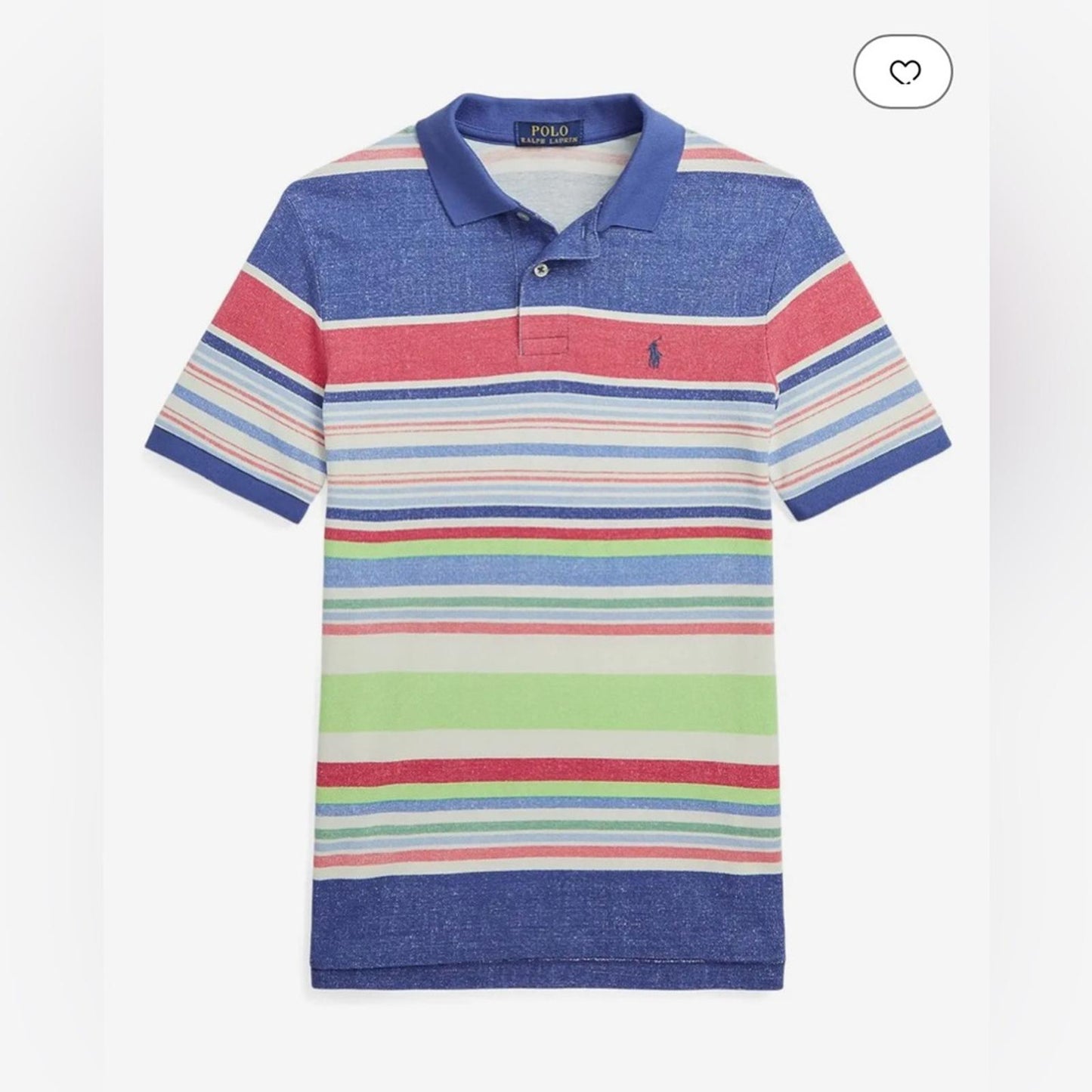 Polo Ralph Lauren Striped Cotton Mesh Polo Shirt, Boys Size XL(18-20) New w/Tag