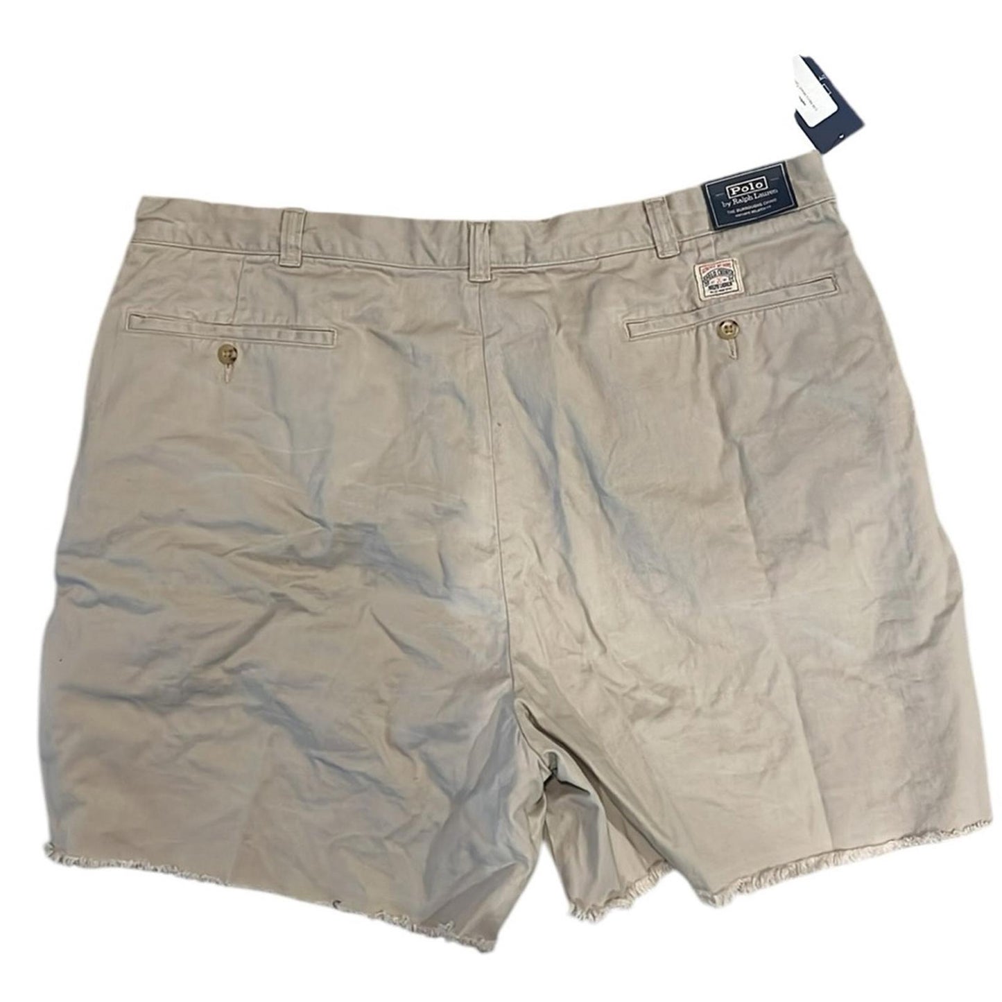 Polo Ralph Lauren 6” Burroughs Relaxed Fit Chino Shorts, Khaki Size 42 NEW $168