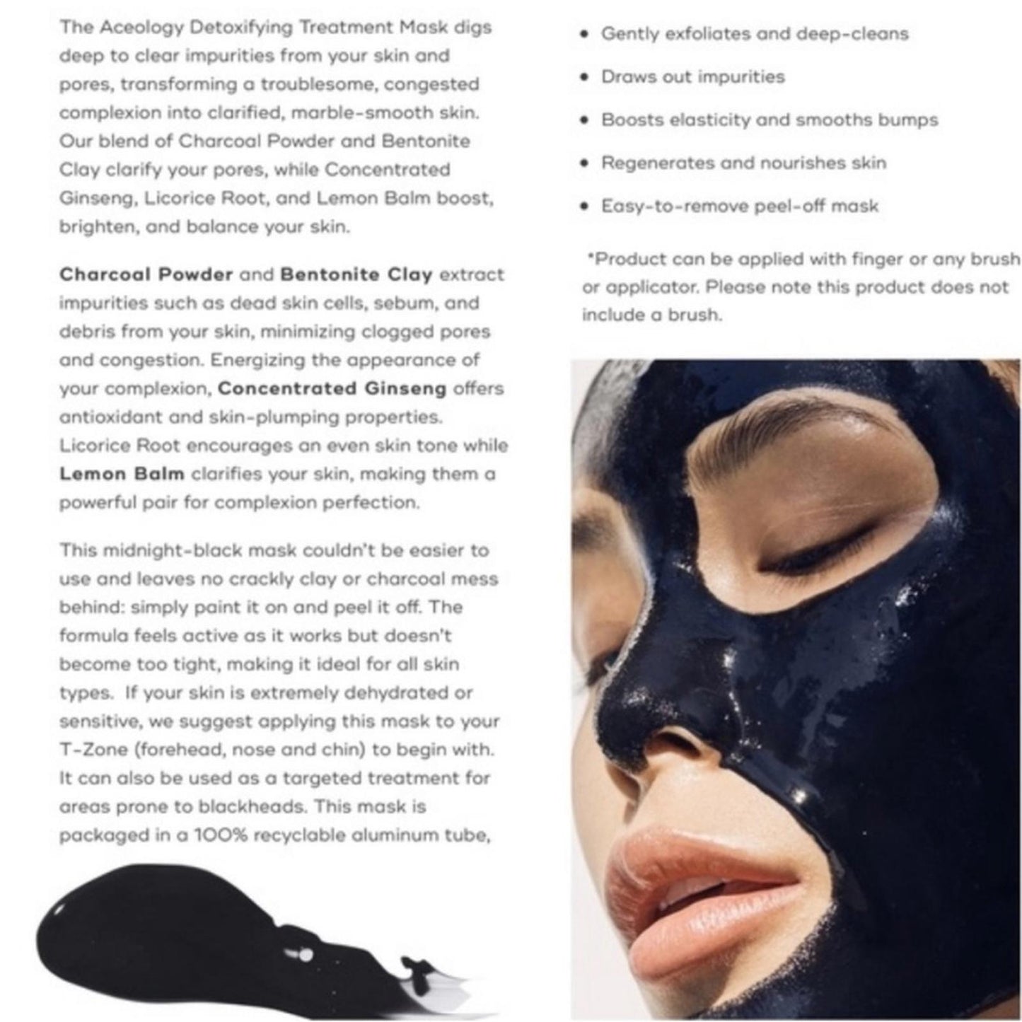 ACEOLOGY Detoxifying Treatment Mask Size 65ml / 2.19 fl oz