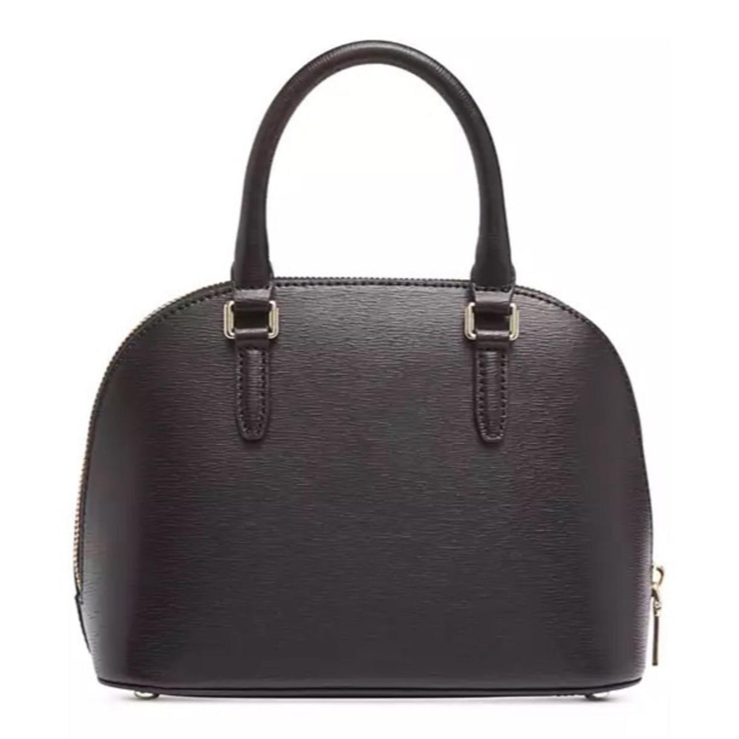 DKNY Bryant Dome Satchel with Convertible Strap, Black w/Gold Tone, New w/Tag