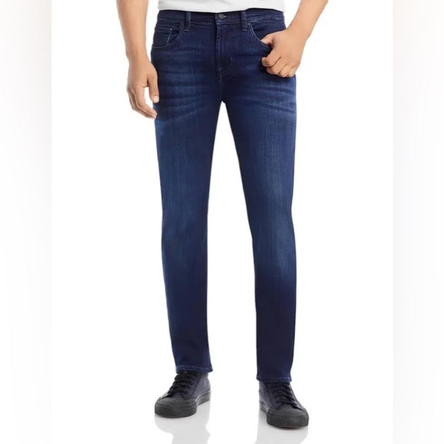 7 For All Mankind Luxe Performance Plus Slimmy Slim Fit Jeans Blue, Size 30 NWT
