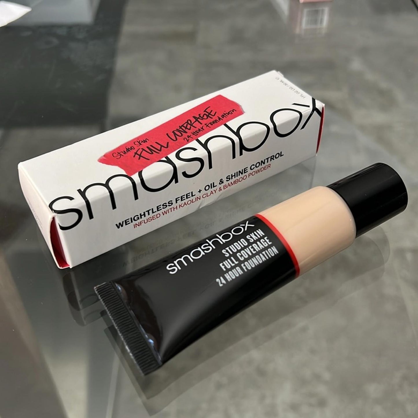 Smashbox Studio (0.1 Very Fair / Neutral) Skin Full Coverage 24Hr Foundation NEW