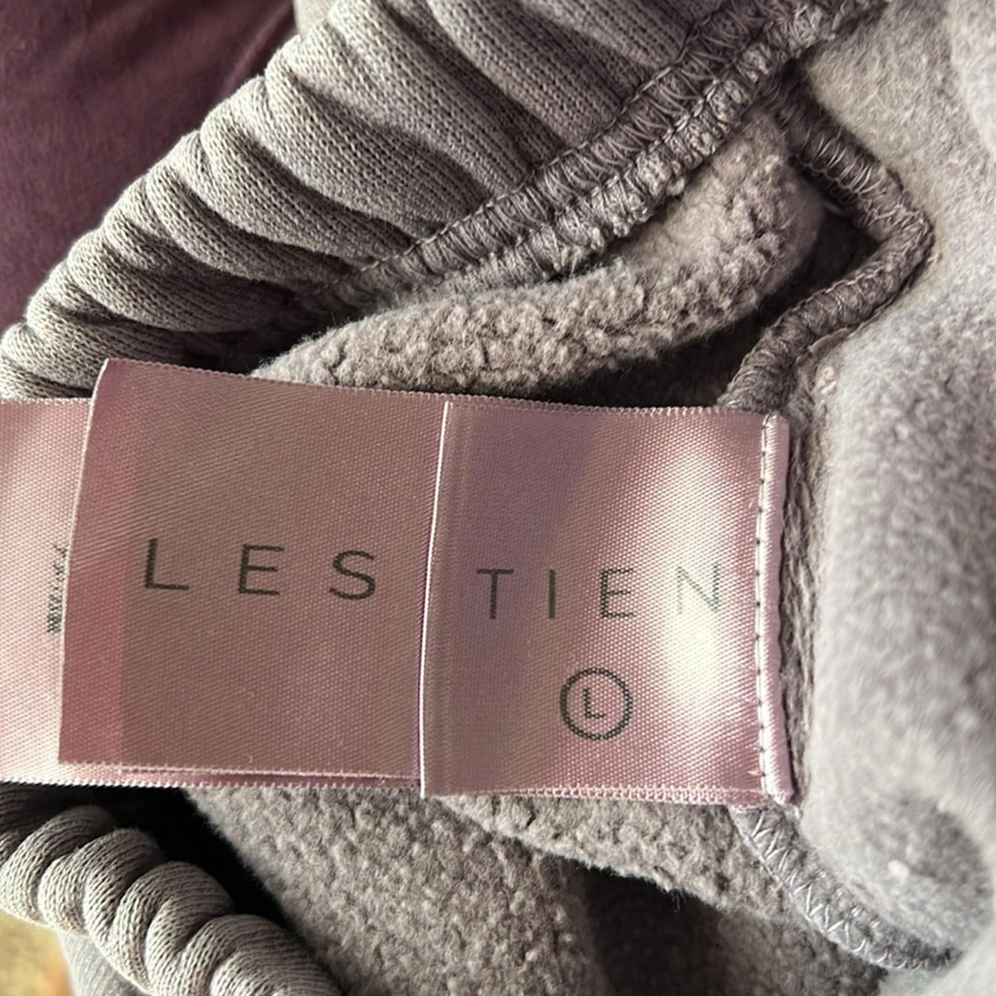 Les Tien Purple Cotton Lounge Pants, Size L EXCELLENT! $154