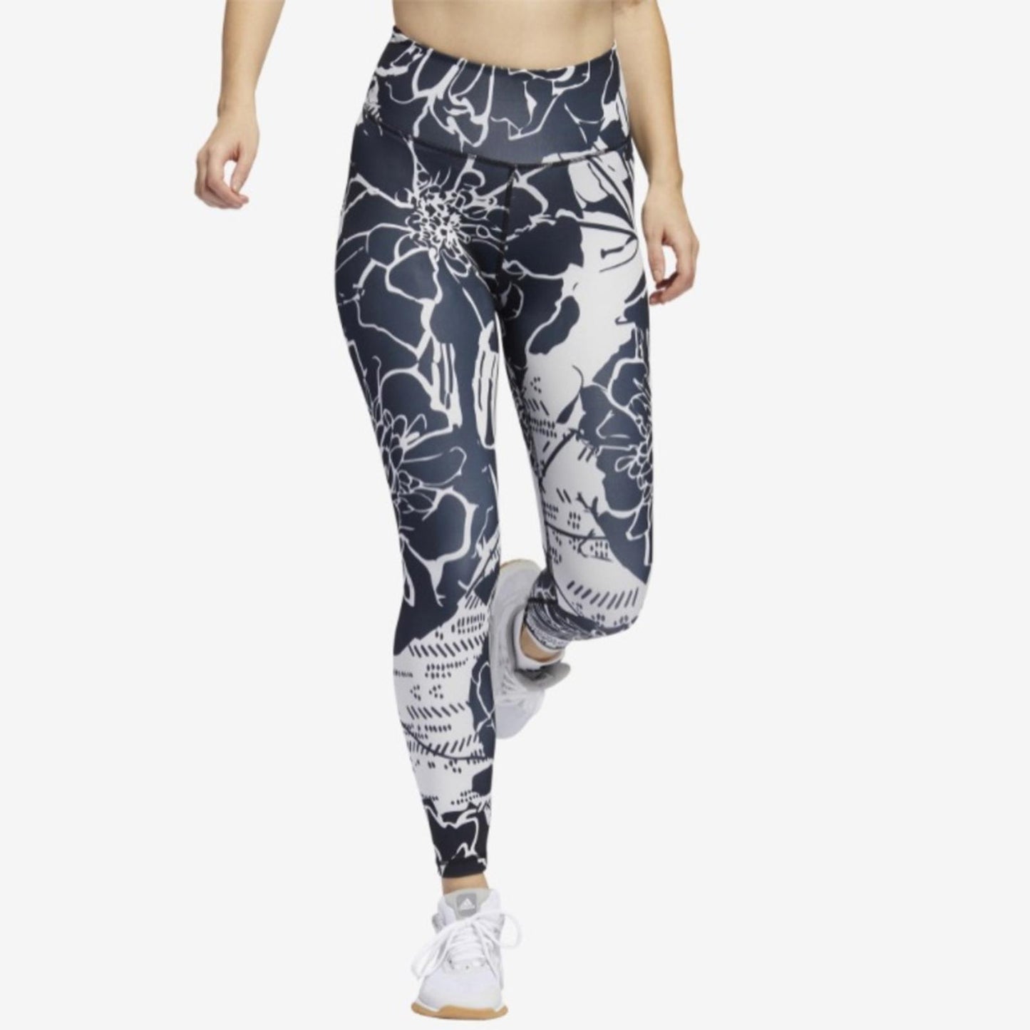 Adidas 7/8 Flower Tights Size XS New w/Tag Retail $65