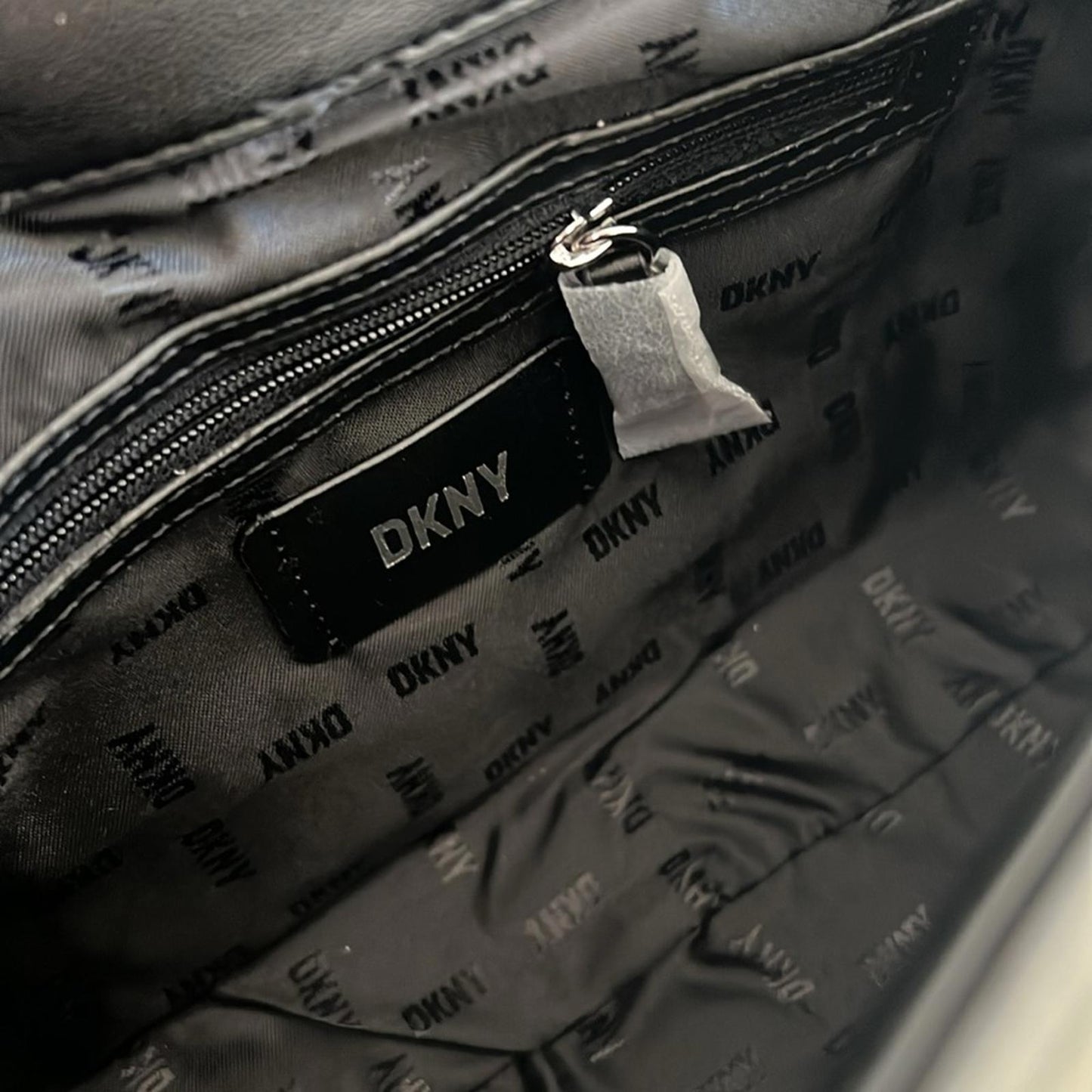 DKNY Lexington Park Shoulder Bag in Black/Silver Detail New w/Tag