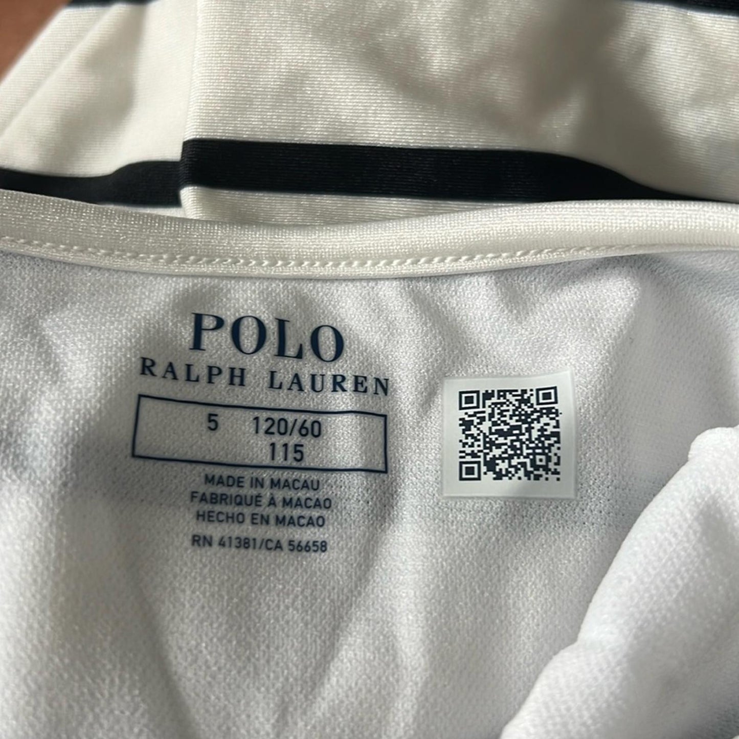 Polo Ralph Lauren Kids Striped Ruffled One-Piece Swimsuit Size 5 New w/Tag