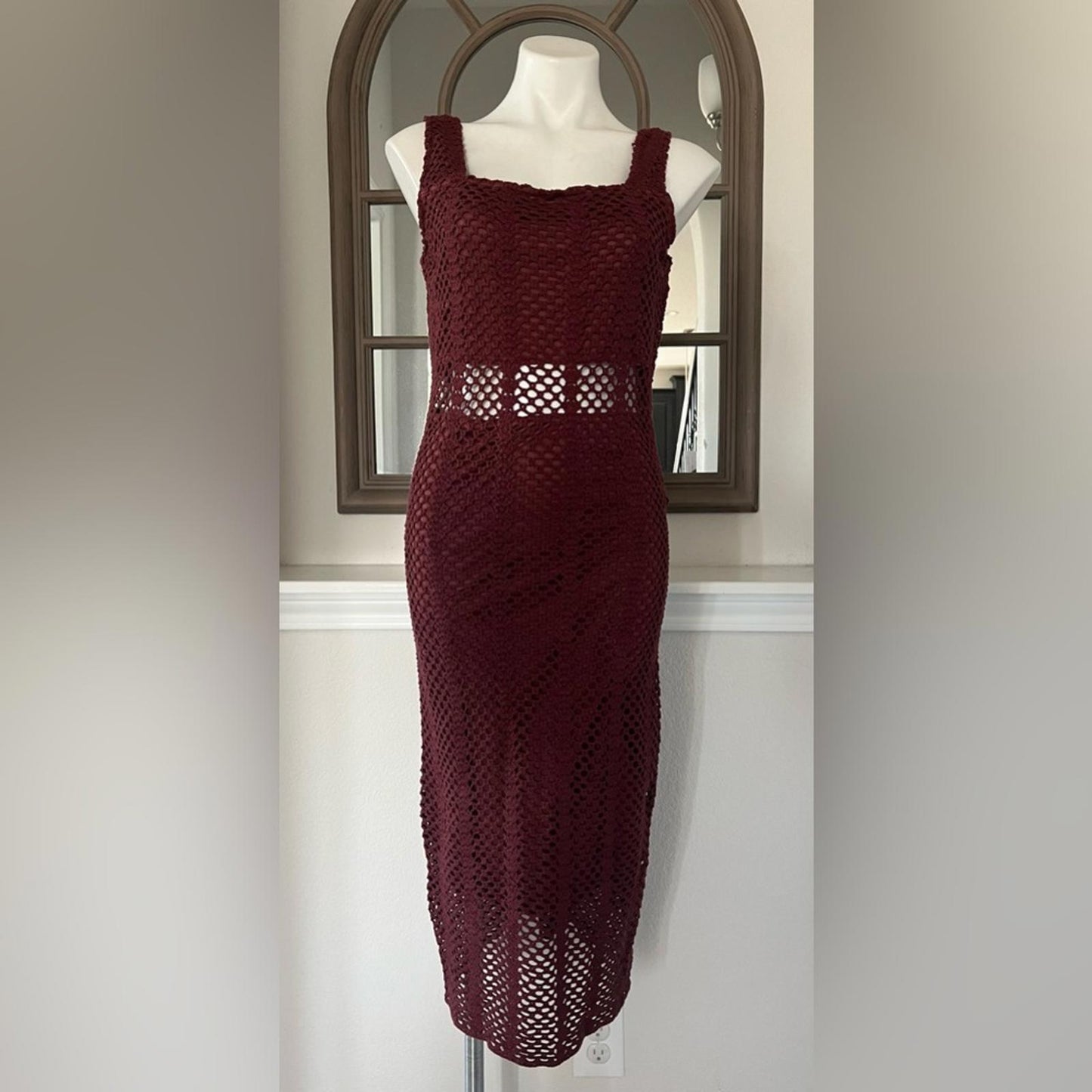 NEW Lucy Paris Women's Mia Crochet Dress, Size M New w/Tag Retail $125