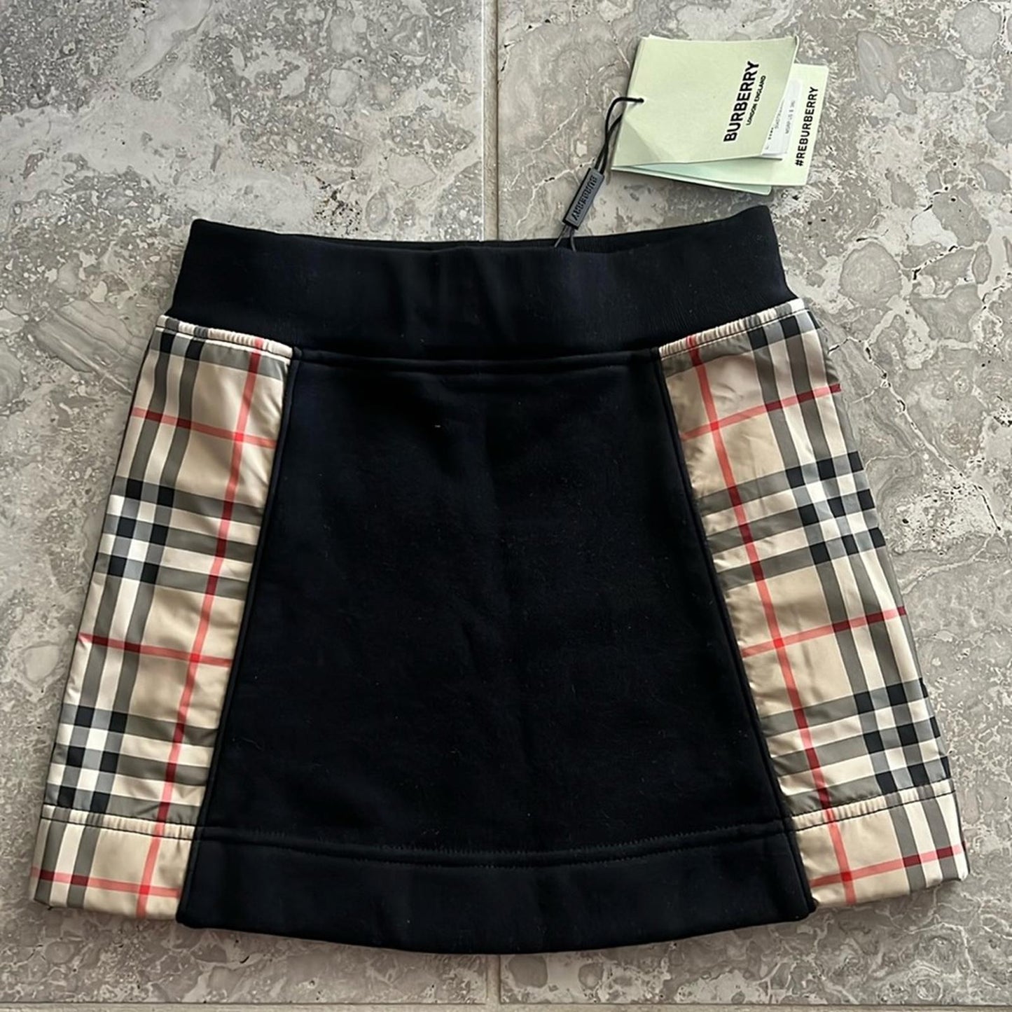 Burberry Nolen Skirt in Black, Size 3Y New with Tag, Retail $380