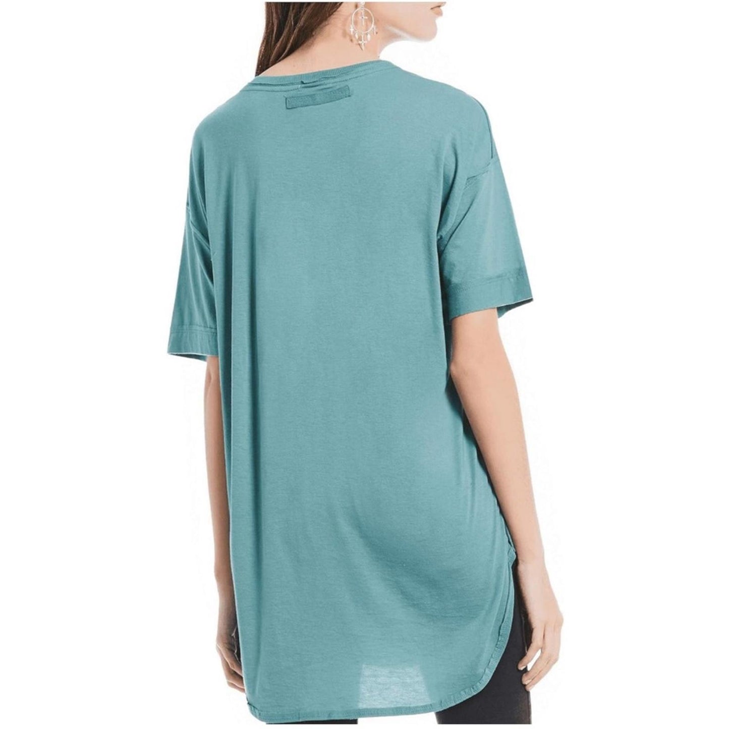 Free People Ronnie Basic T-Shirt in Green, Size Medium New w/Tag