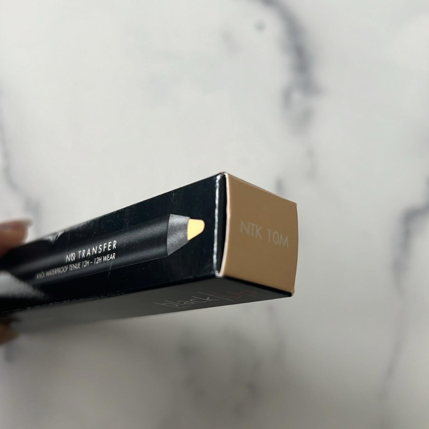 Black|Up Paris NO TRANSFER 12hr Wear Waterproof Kohl Pencil NKT 10M, NEW