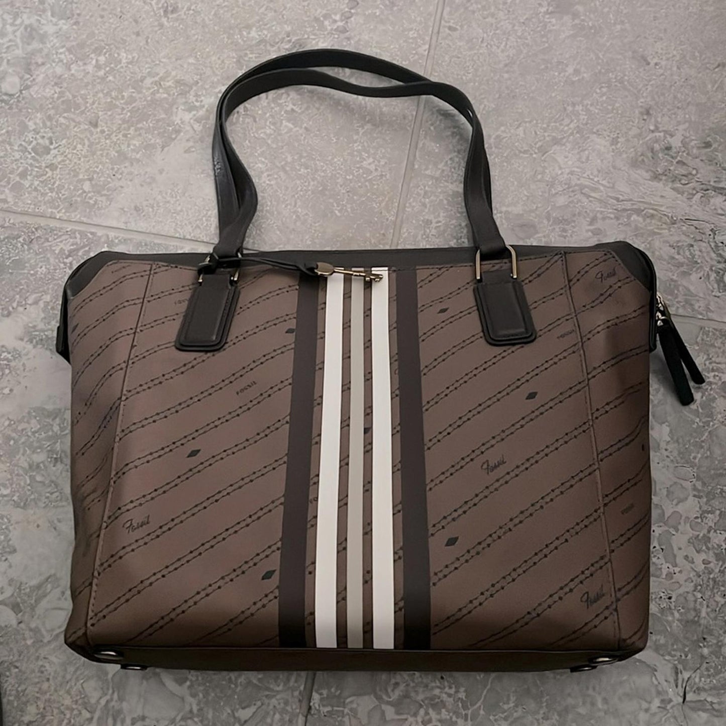 Fossil Women's Jacqueline Tote Bag in Brown, New w/Tag Retail €259