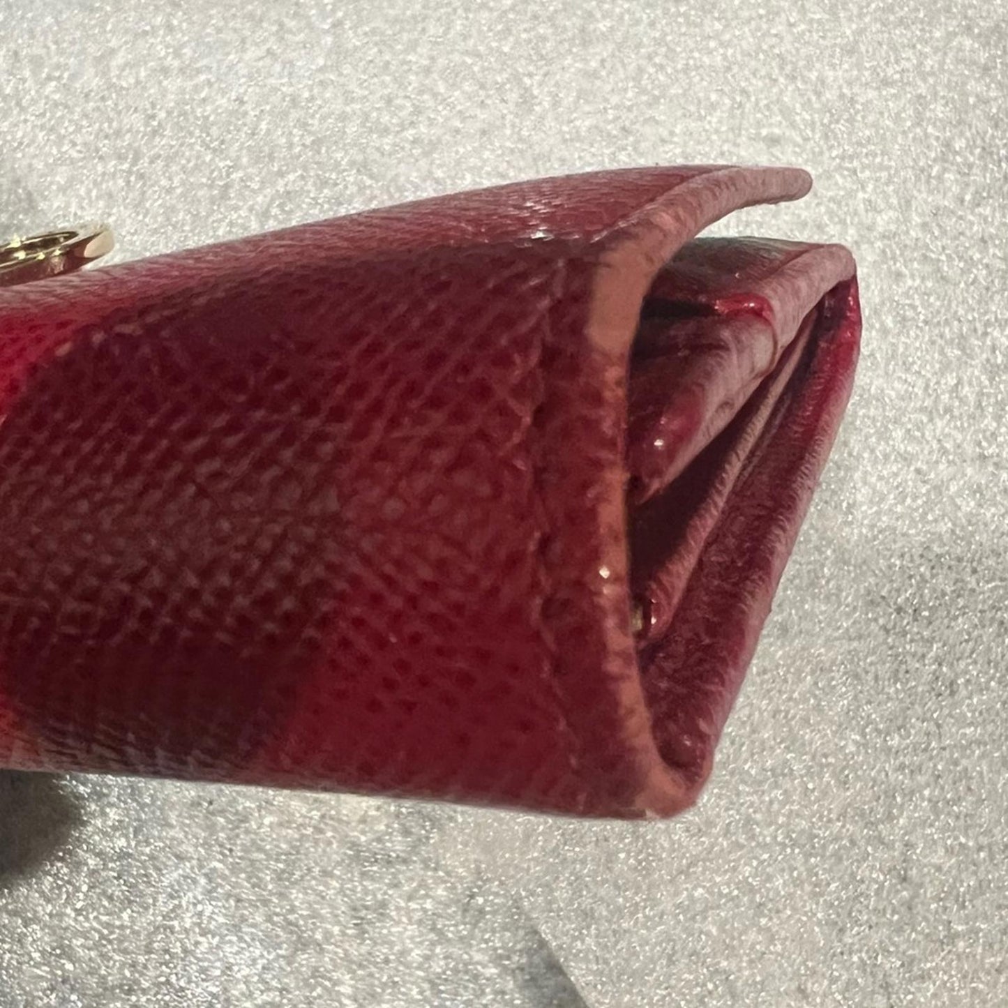 BVLGARI (Made in Italy) Long Leather Wallet in Red, Excellent Condition