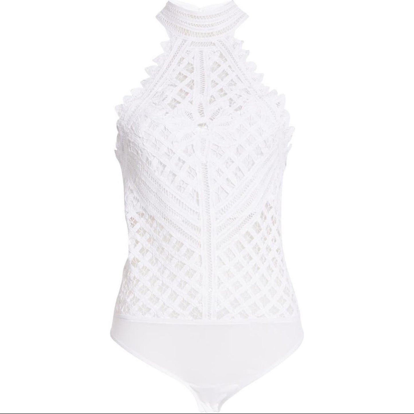 Intimately Free People Be My Battenburg Bodysuit in Optic White Size L New w/Tag