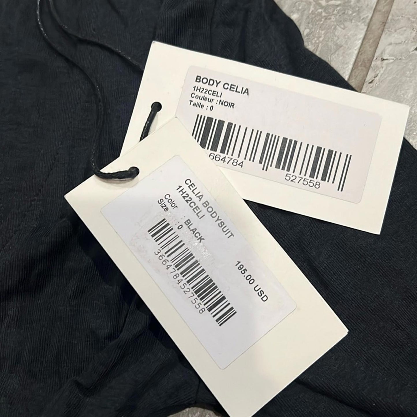 Ba&sh Celia Bodysuit in Black, Size XS/0 New w/Tag Retail $195