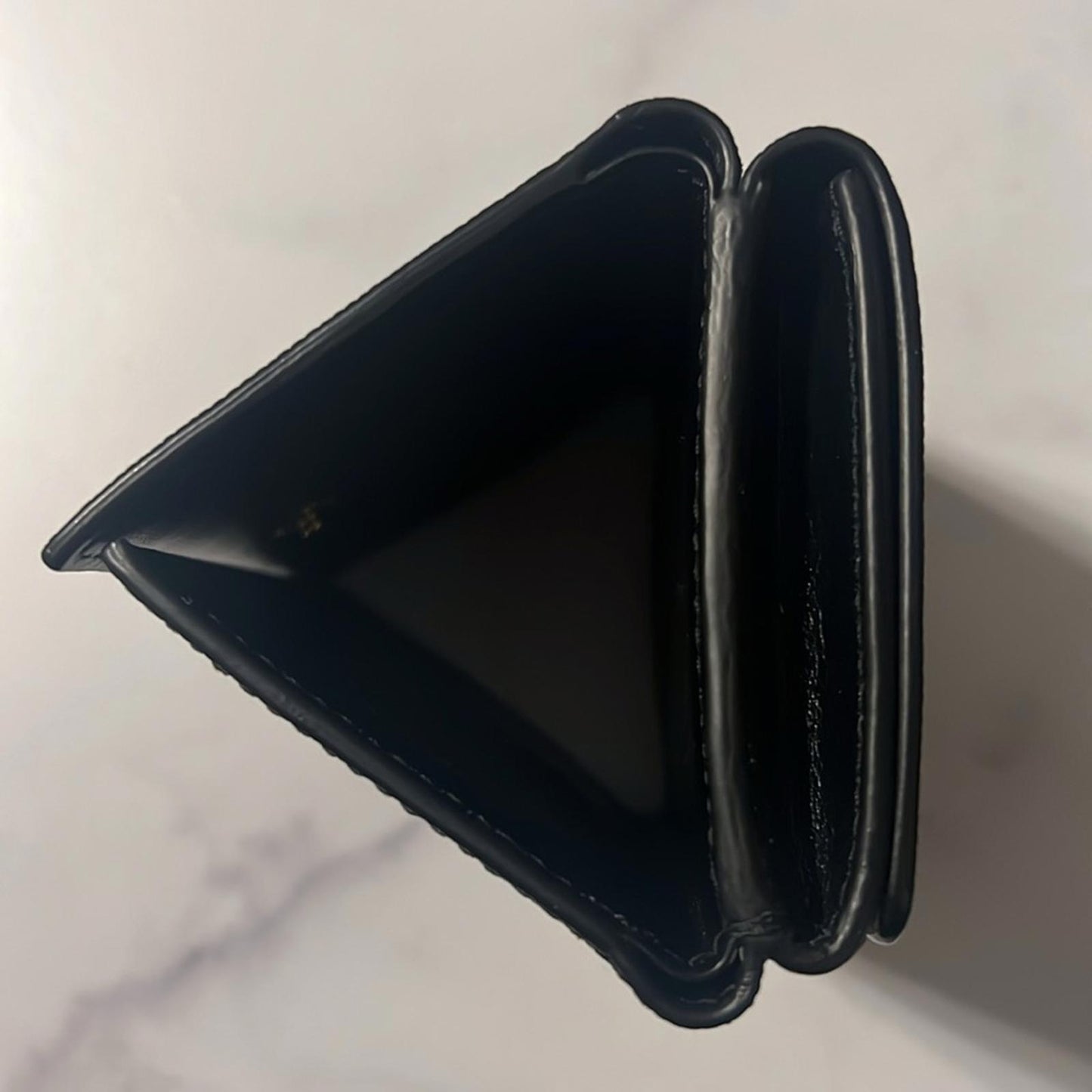Burberry Pebbled Leather Lark TB Compact Wallet in Black EXCELLENT!