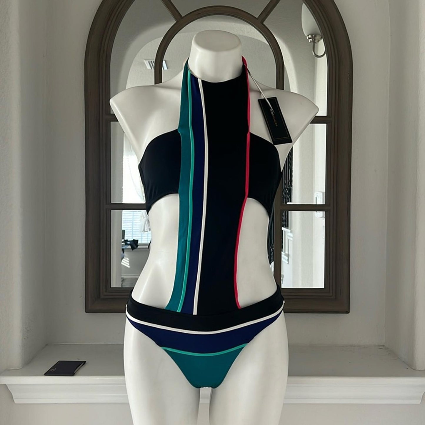 BCBGMaxaZria Cut-Out One Piece Swimsuit, New w/Tag