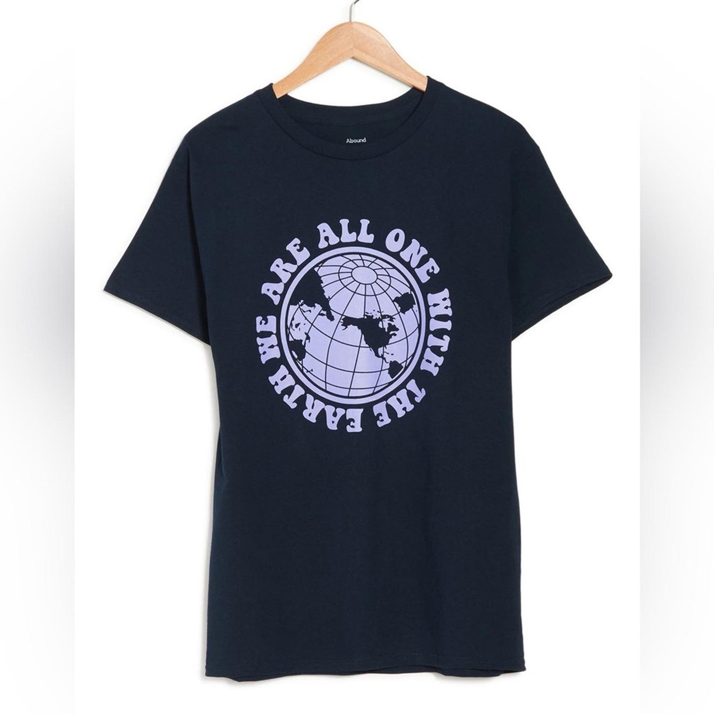 Abound Earth Graphic T-shirt in Navy, We Are One Size L New w/Tag
