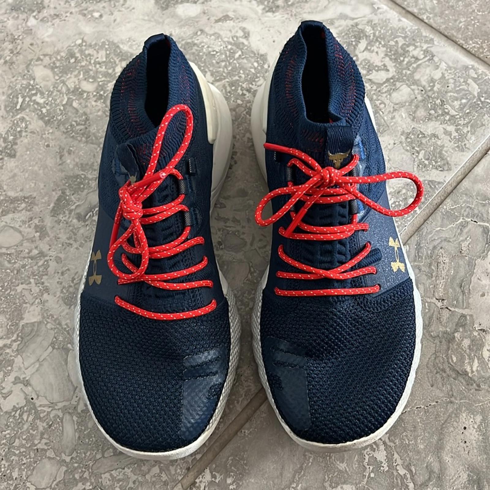 Under Armour Project Rock 2 Navy/Grey Sneakers Size US 6 , EU 36.5 EXCELLENT!