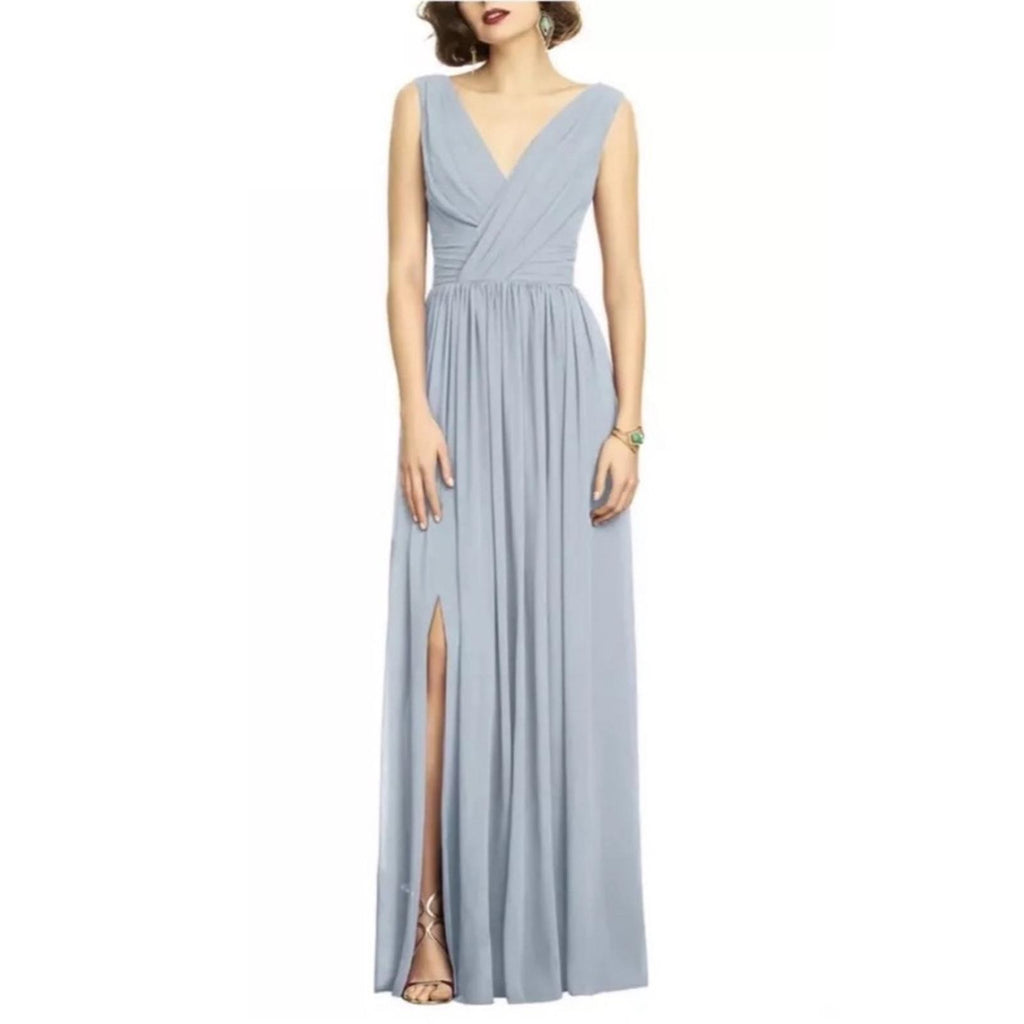 NEW Dessy Collection Surplice Ruched Chiffon Gown, Size 16, New w/o Tag $273