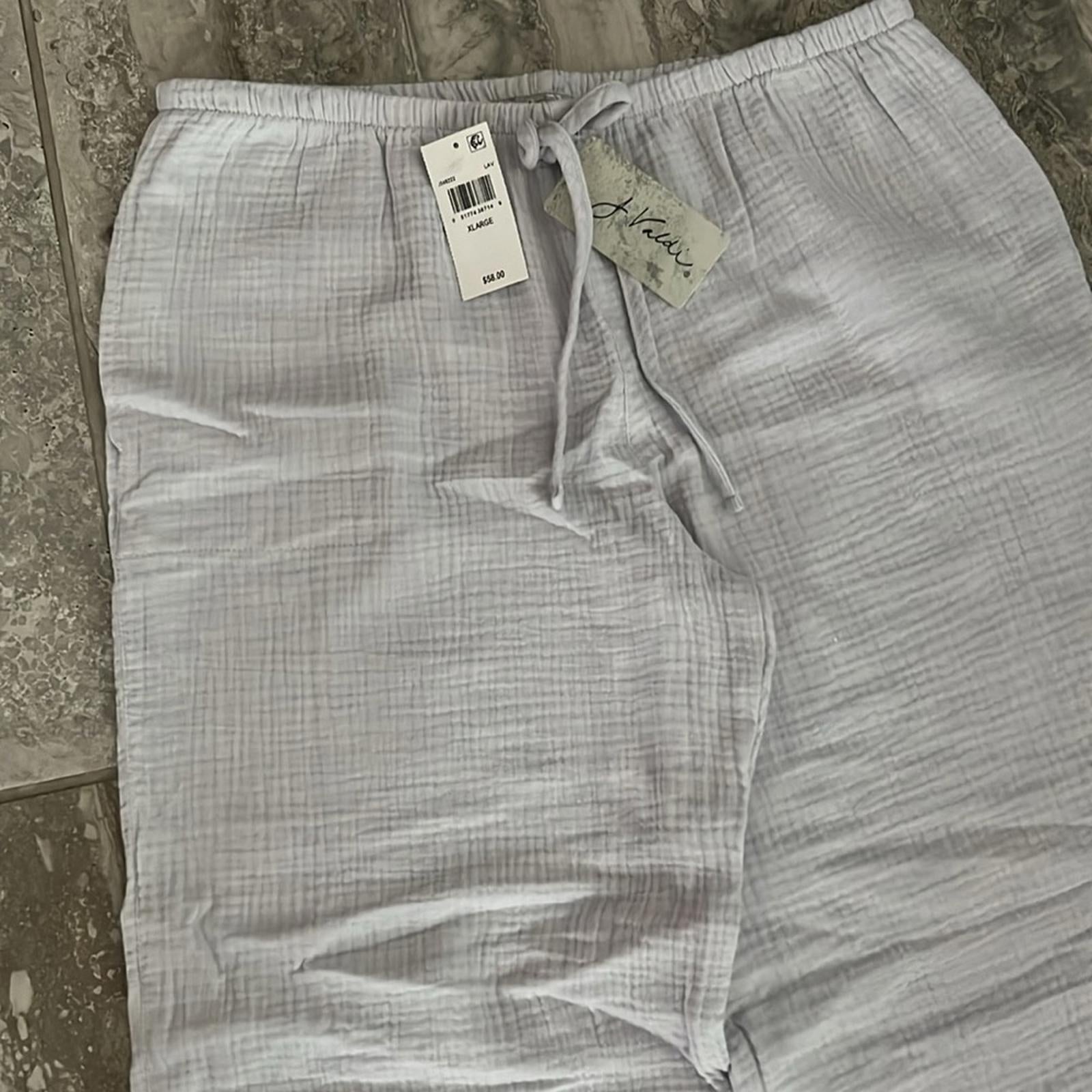 NEW J. Valdi Lavender Beach Pants Swim Cover Up, Size XL New w/Tag Retail $58