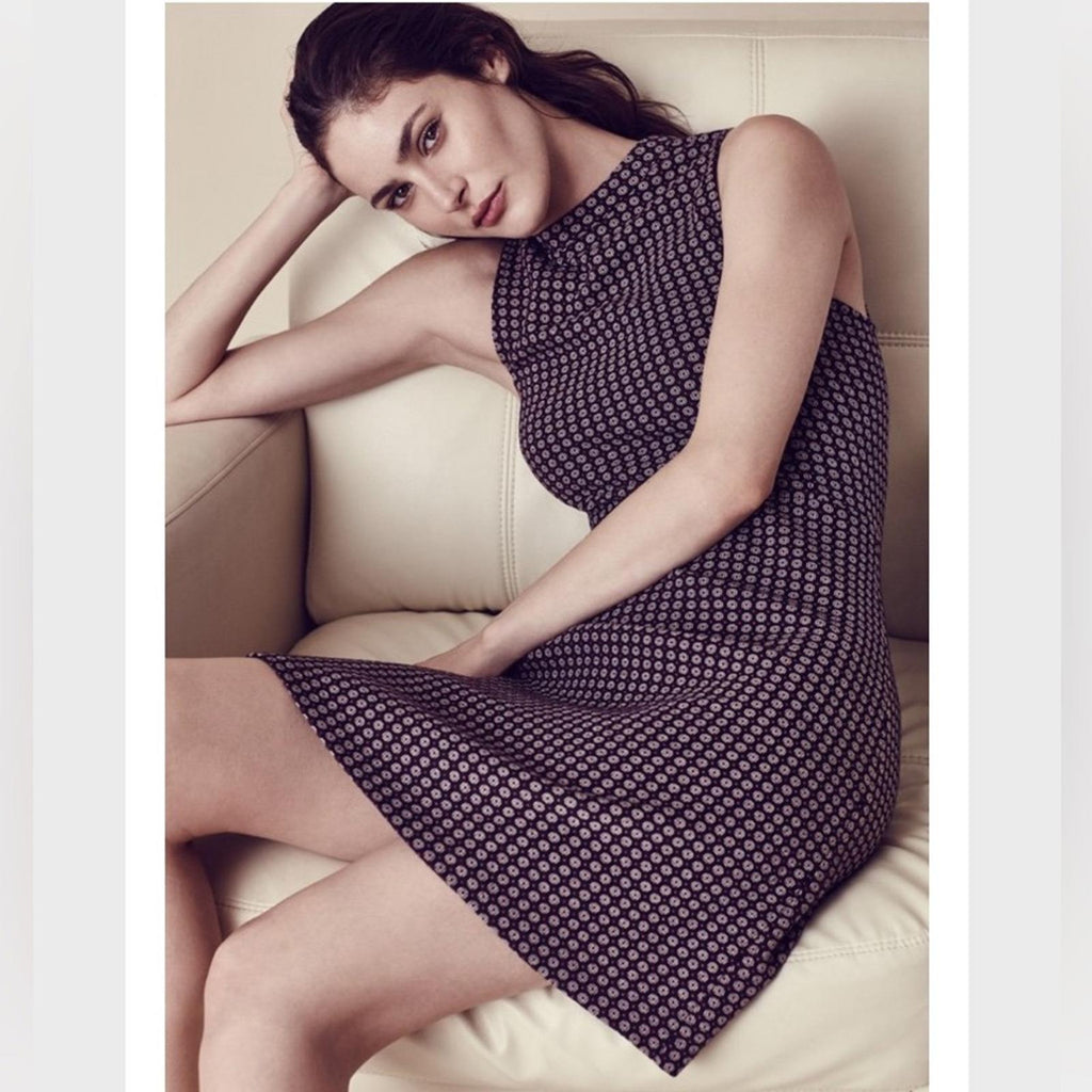 Theory Palmetto Knit Seraon Dress in Navy Blue, Size 6 Retail $295